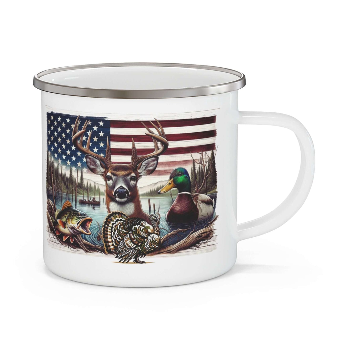 American Hunting Outdoor Adventure Camping Mug, Brand63