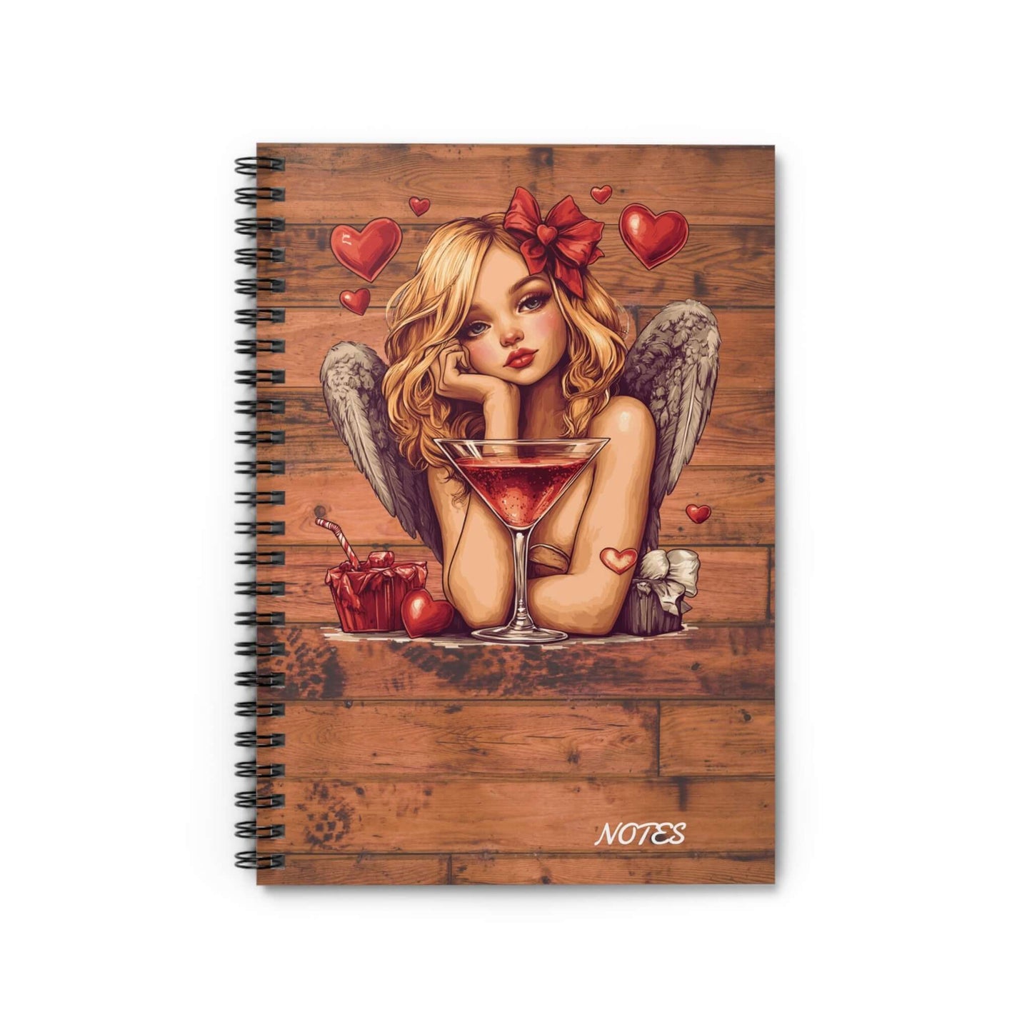 Angel Girl Premium Spiral Notebook Journal, Brand63