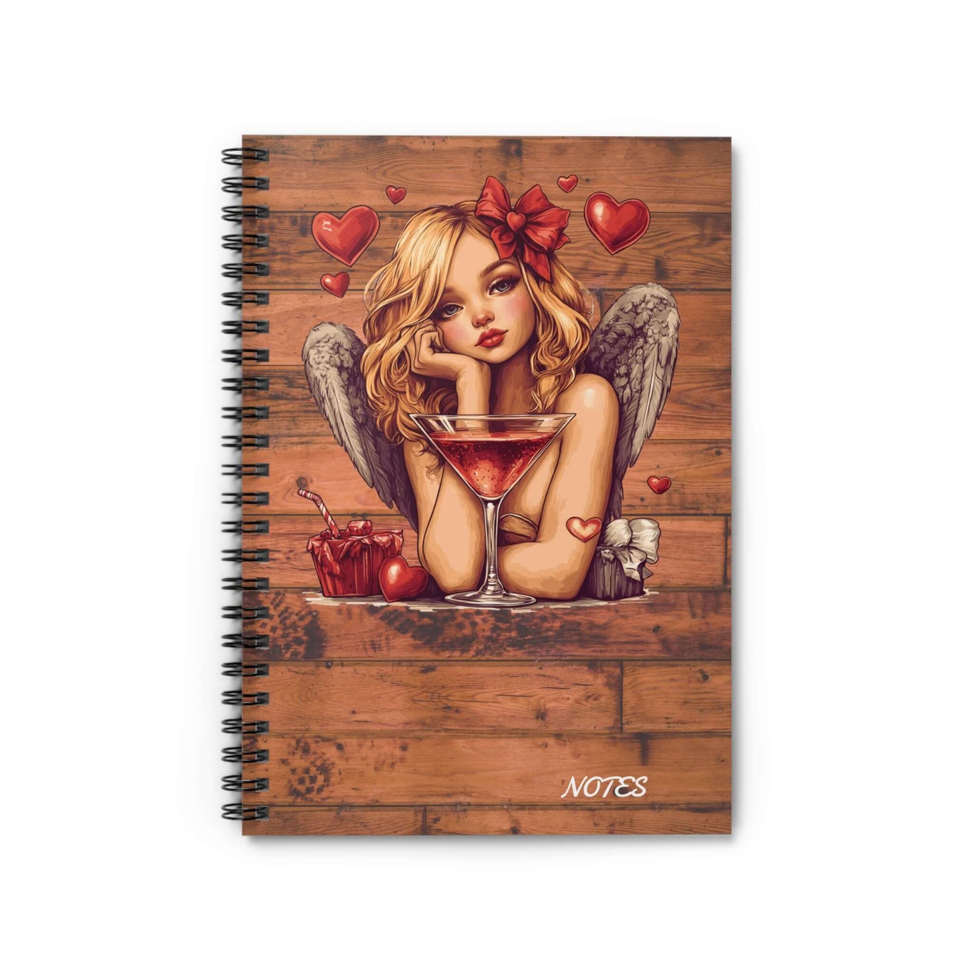 Angel Girl Premium Spiral Notebook Journal, Brand63