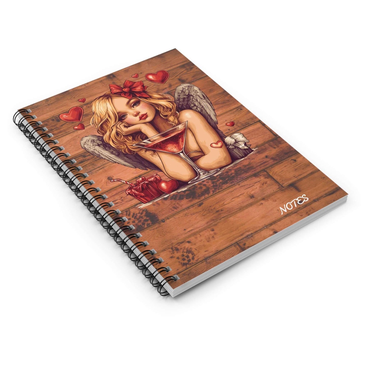 Angel Girl Premium Spiral Notebook Journal, Brand63
