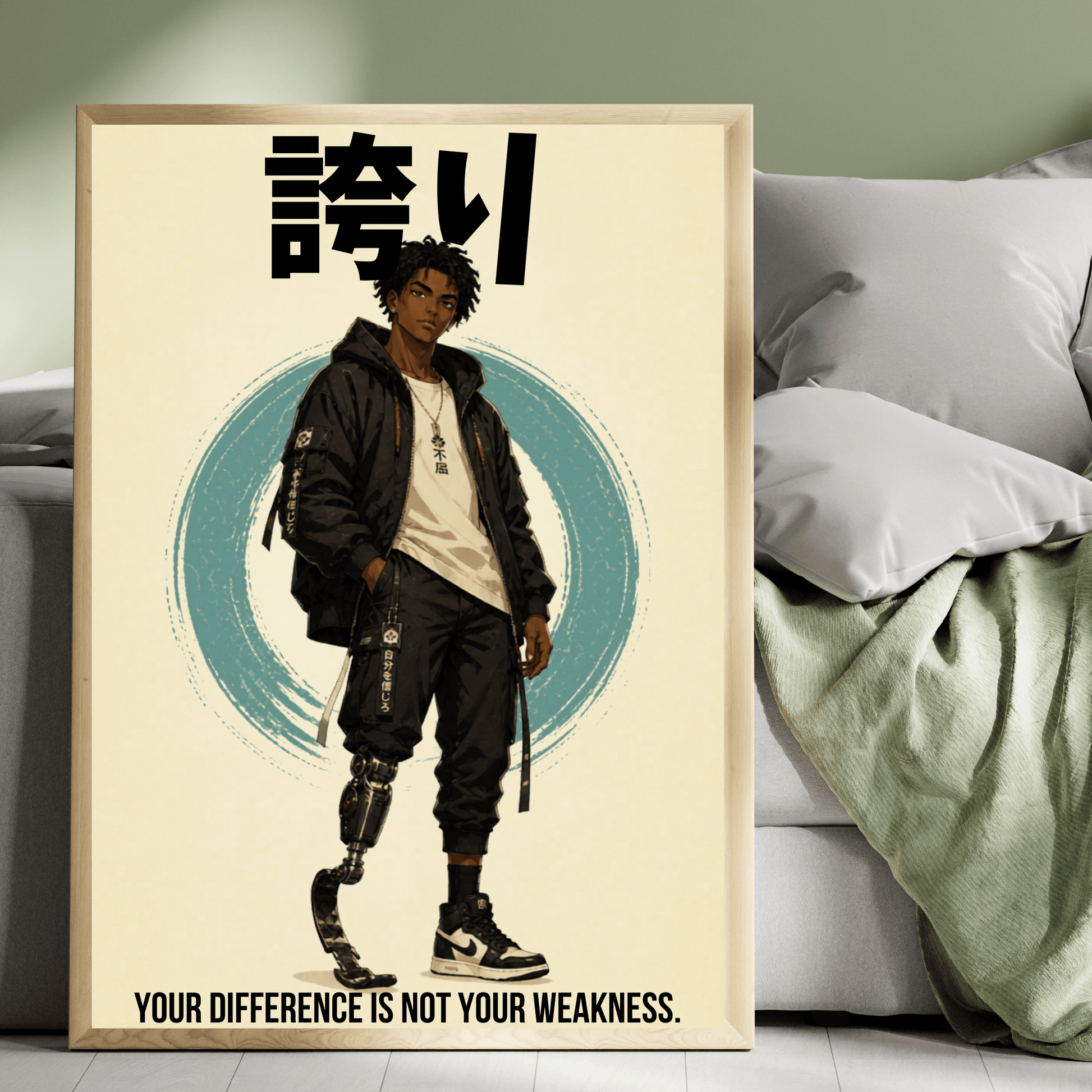 Anime Disabled Heroes Printable Poster Set | 4-Pack Digital Download Wall Art, Brand63