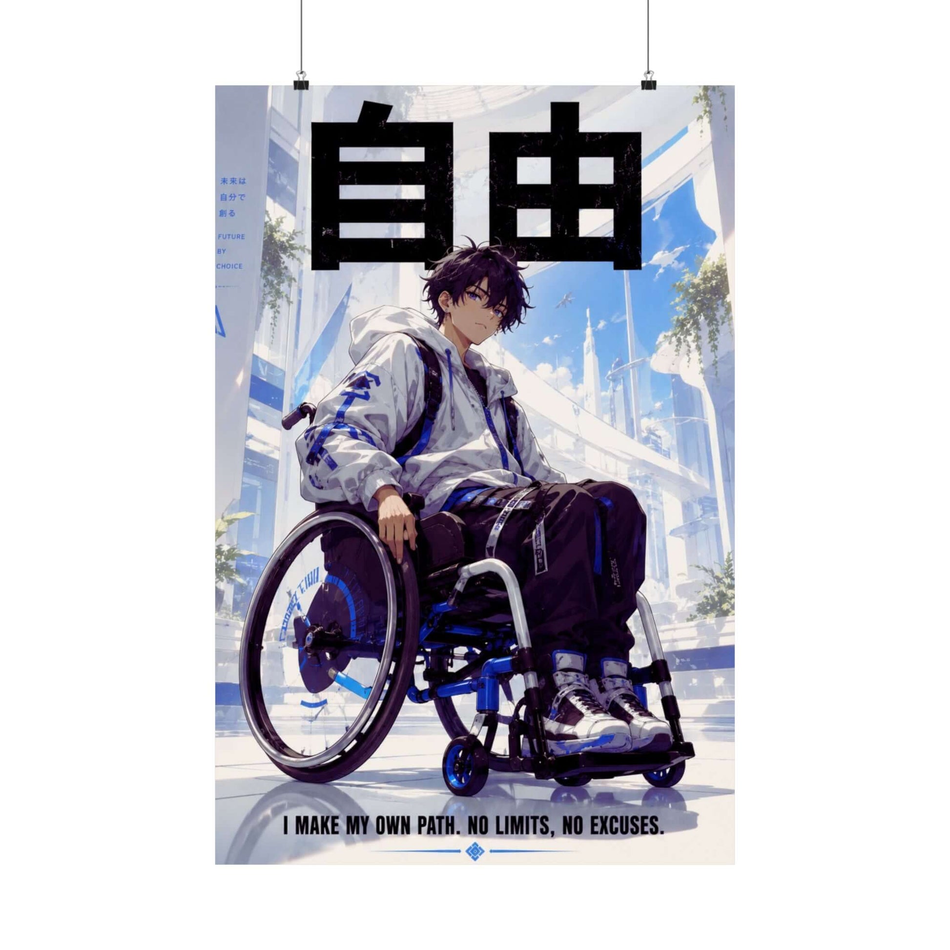 Anime Disabled Heroes Printable Poster Set | 4-Pack Digital Download Wall Art, Brand63