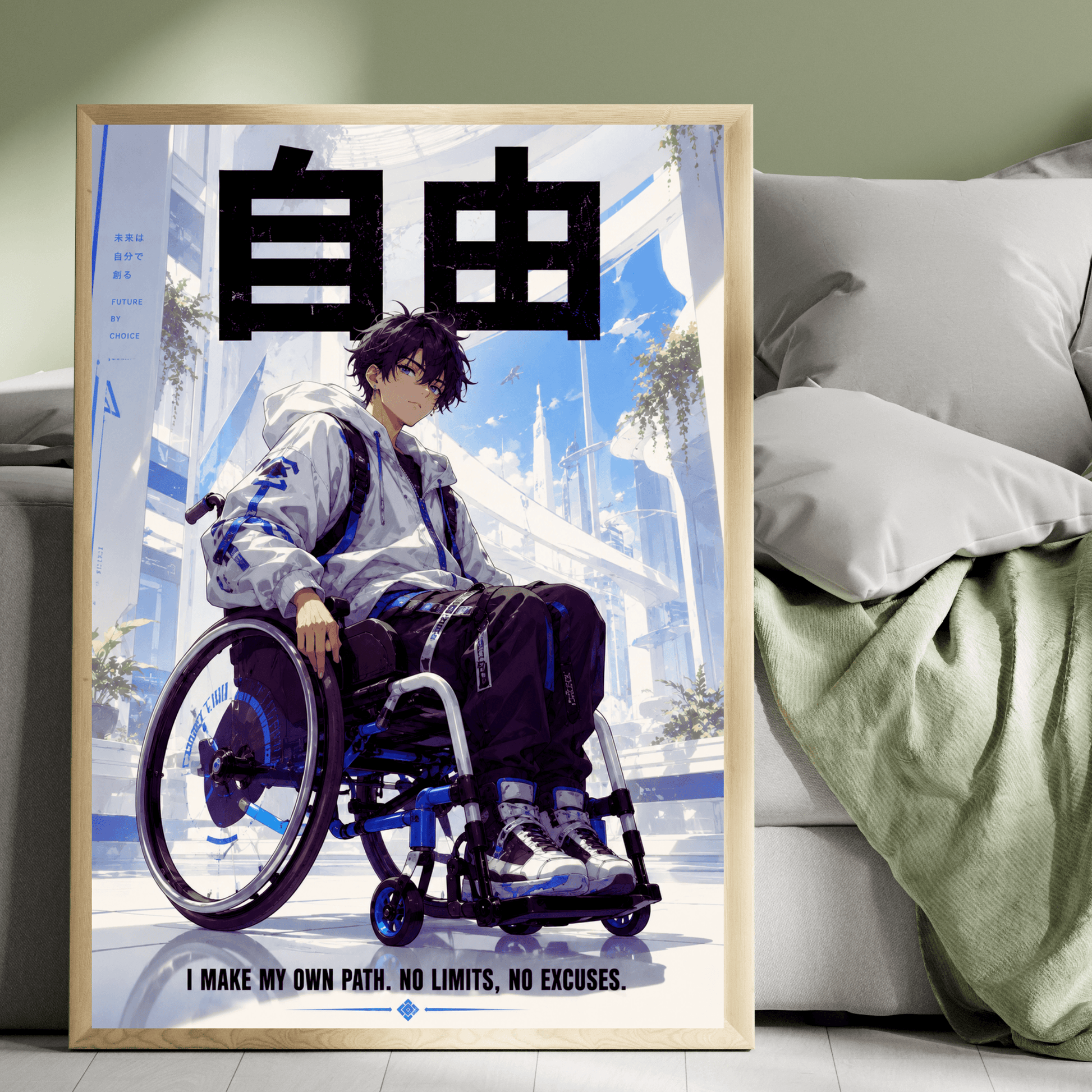 Anime Disabled Heroes Printable Poster Set | 4-Pack Digital Download Wall Art, Brand63