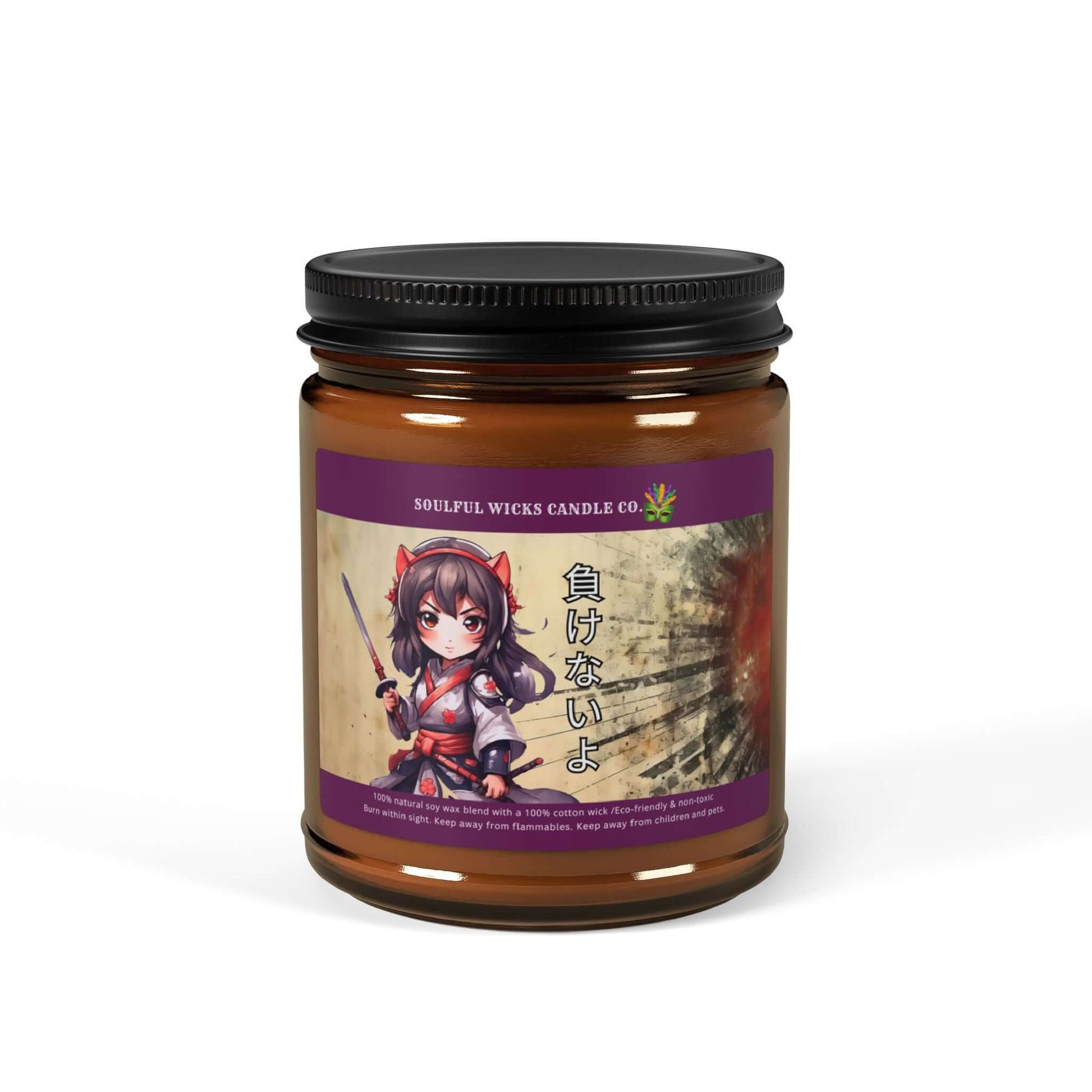 Anime Fighter Girl Candle Soy Candle, Brand63