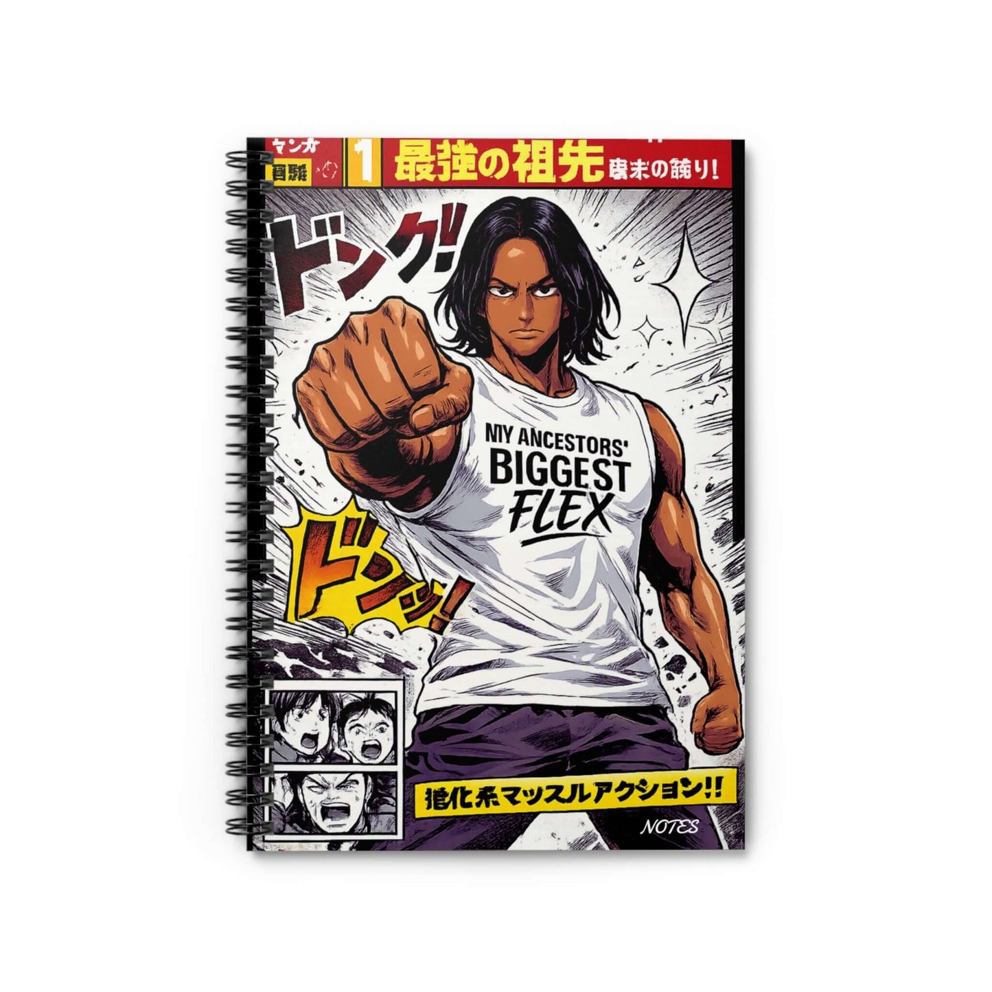 Anime Flex Man Premium Spiral Notebook Journal, Brand63