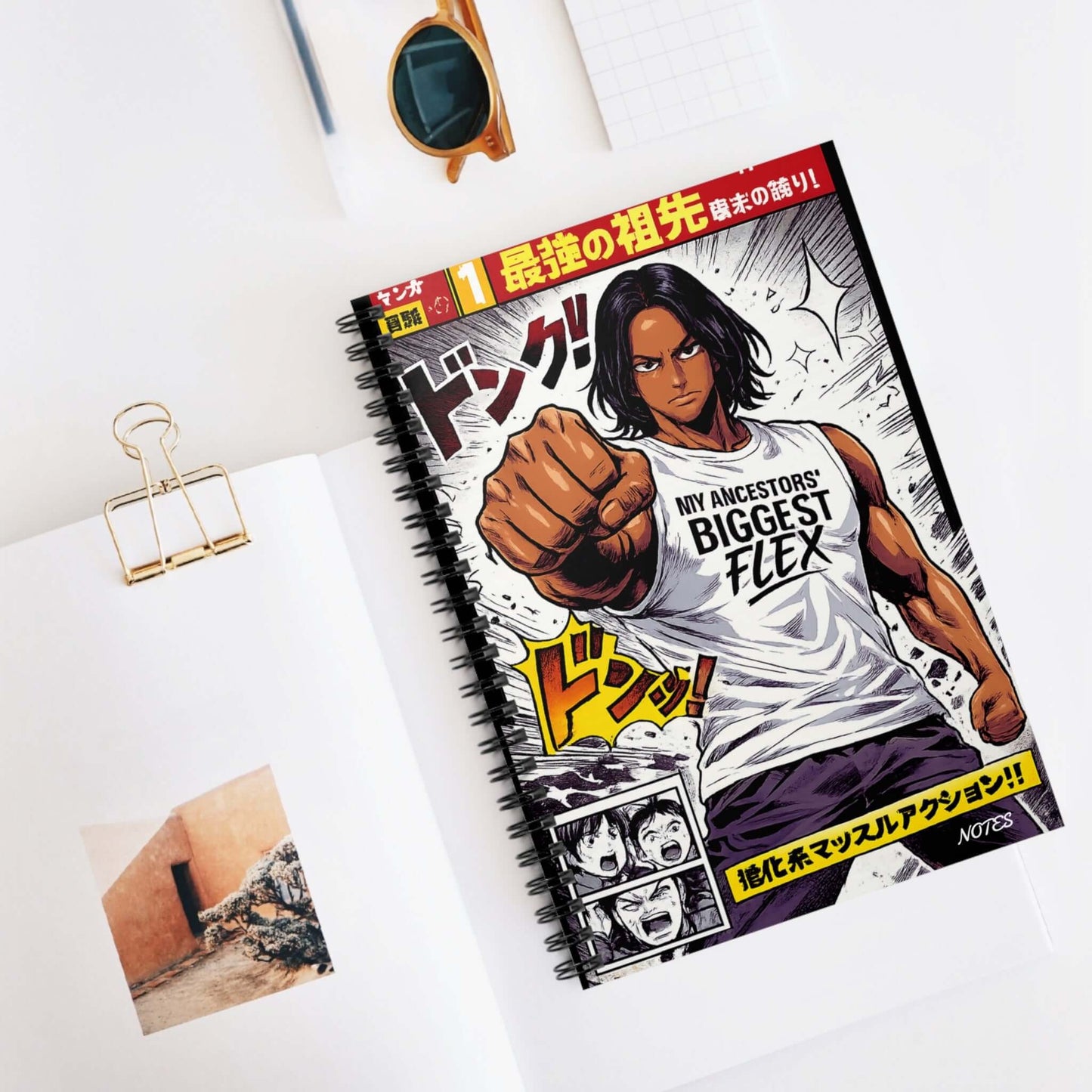 Anime Flex Man Premium Spiral Notebook Journal, Brand63
