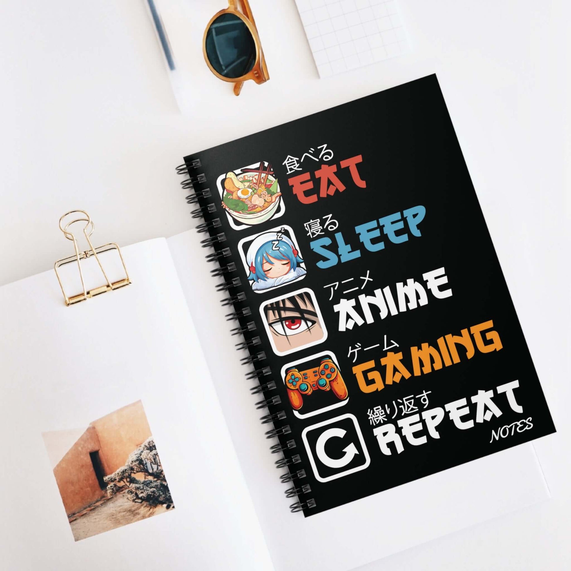 Anime Premium Spiral Notebook Journal, Brand63