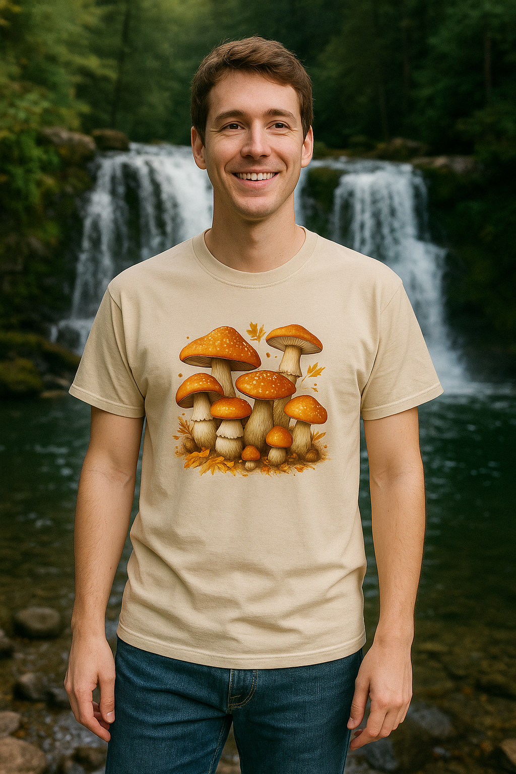 Autumn Forest Mushroom Tee, Brand63