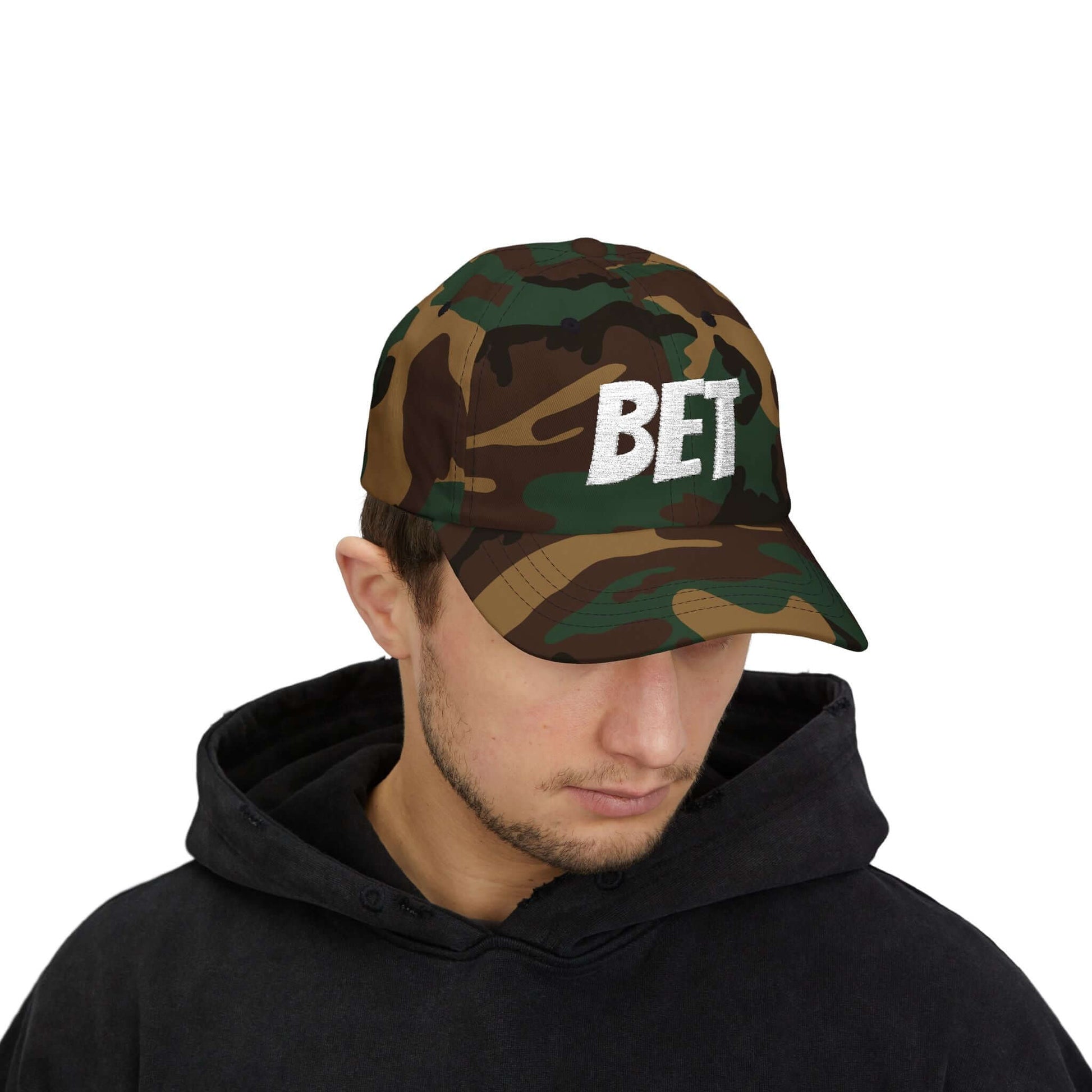 BET Embroidered Athletic Streetwear Gym Cap, Brand63