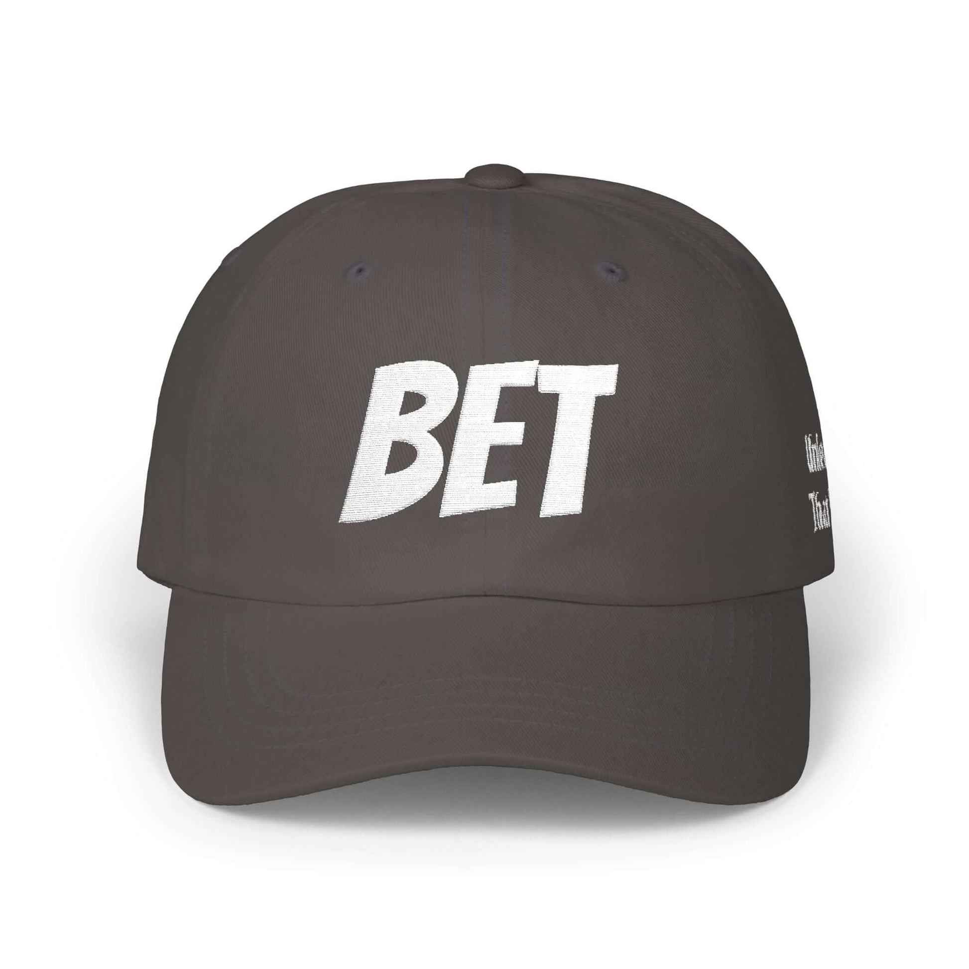 BET Embroidered Athletic Streetwear Gym Cap, Brand63