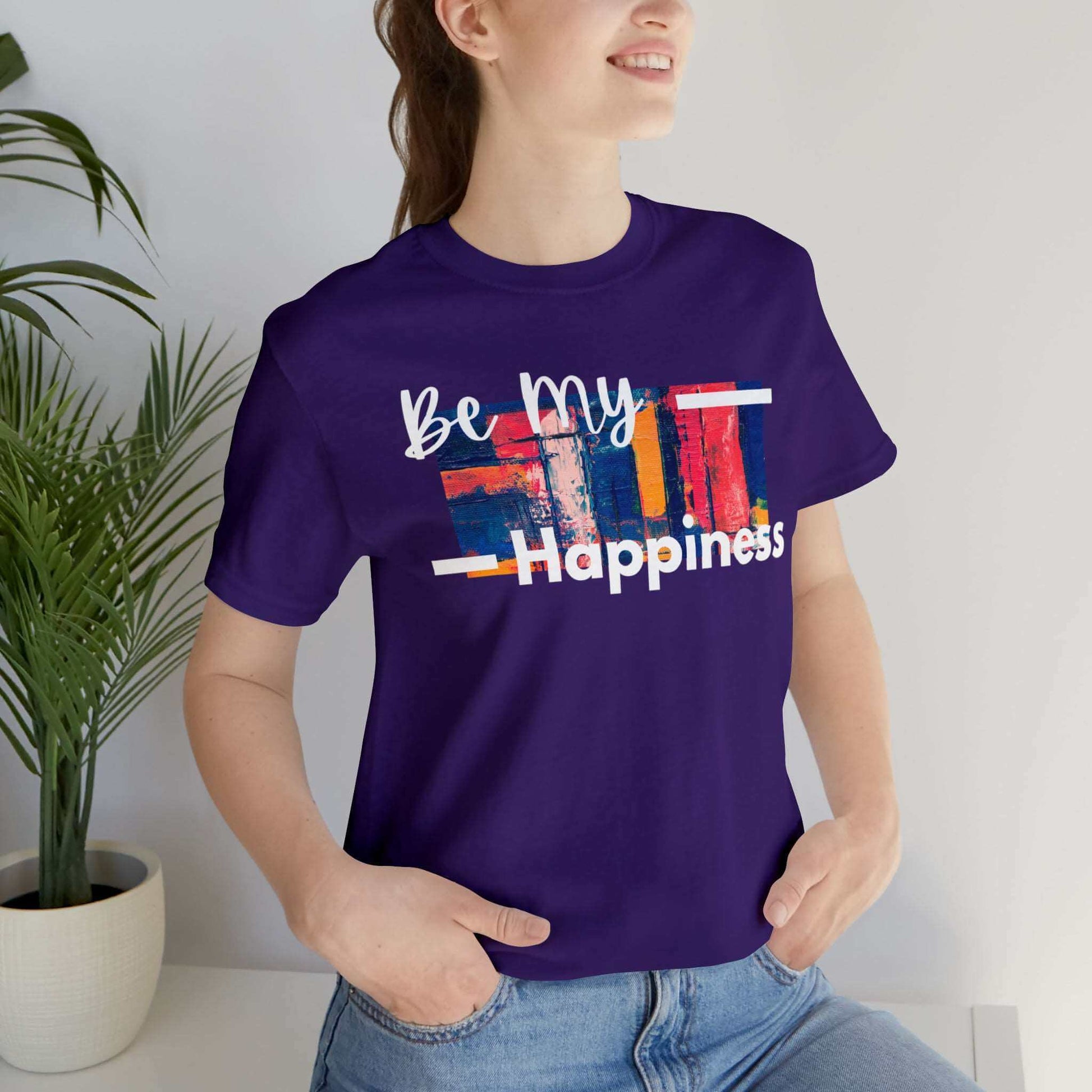 Be My Happiness - Jersey Short Sleeve Tee, Brand63