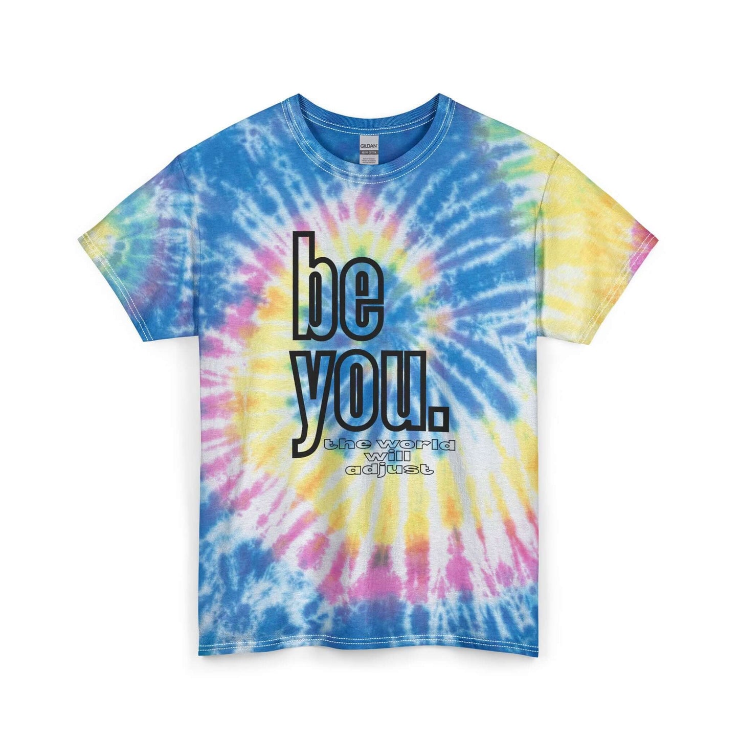 "Be You" Tie-Dye Tee — Inspirational Cotton T-Shirt, Brand63