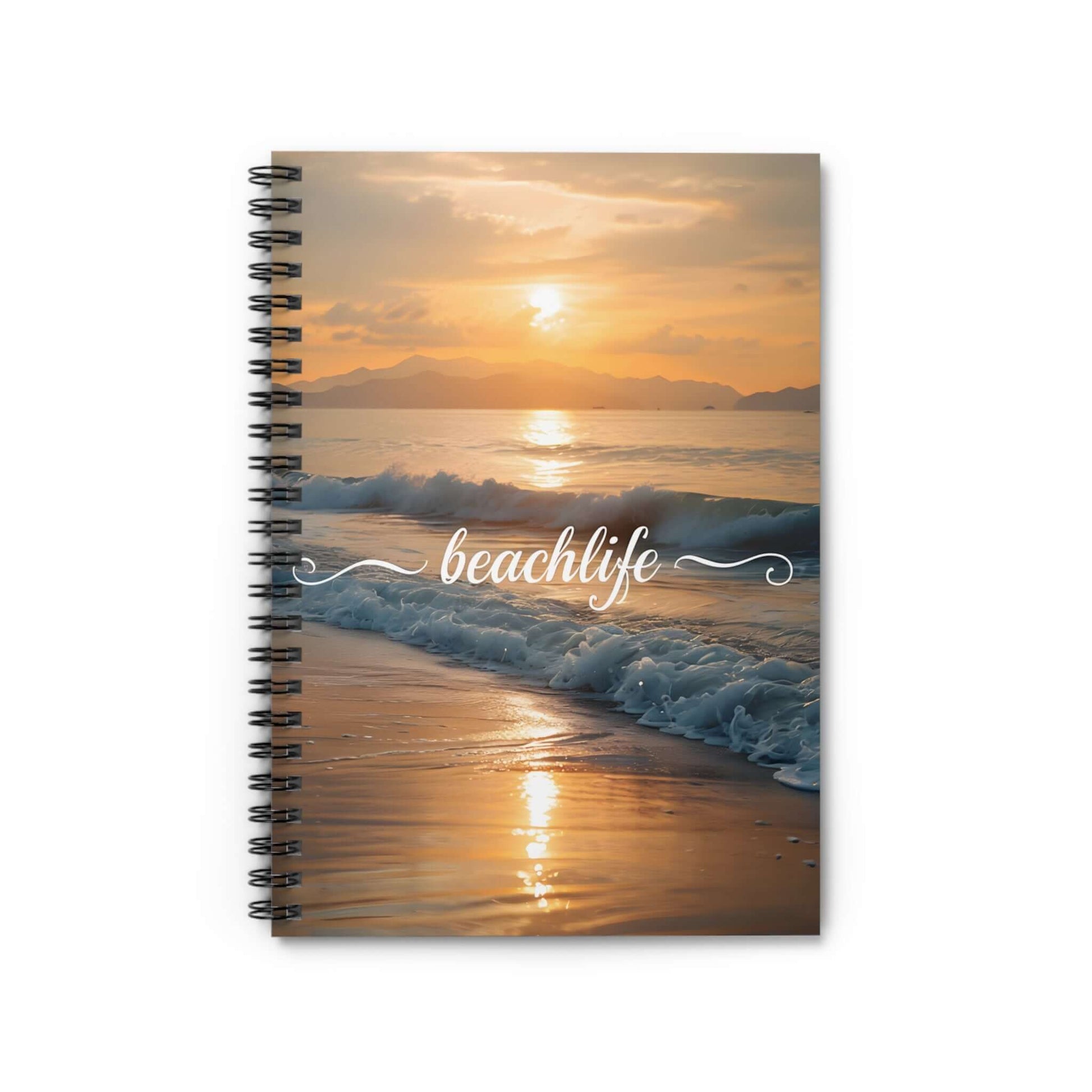 Beachlife Spiral Notebook - Ruled Lines for Inspirational Writing, Brand63