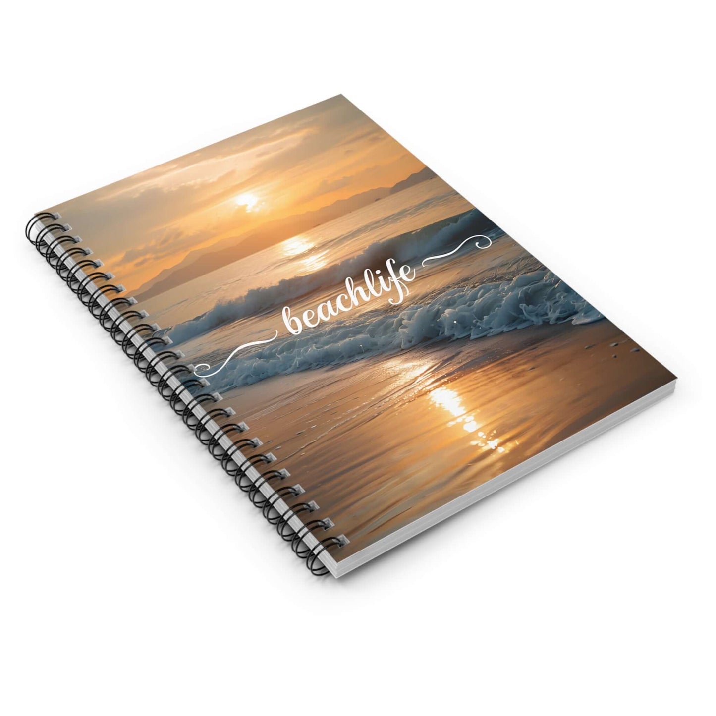 Beachlife Spiral Notebook - Ruled Lines for Inspirational Writing, Brand63