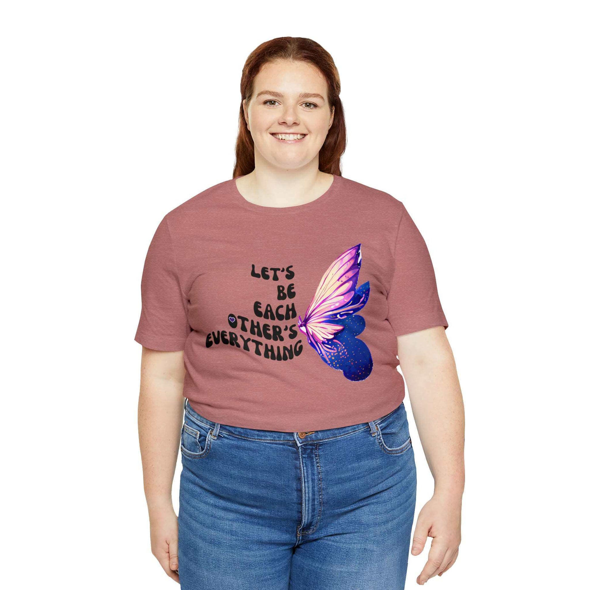 Beautiful Together Butterfly! - Jersey T-Shirt | Front and Back Printed Tee, Brand63