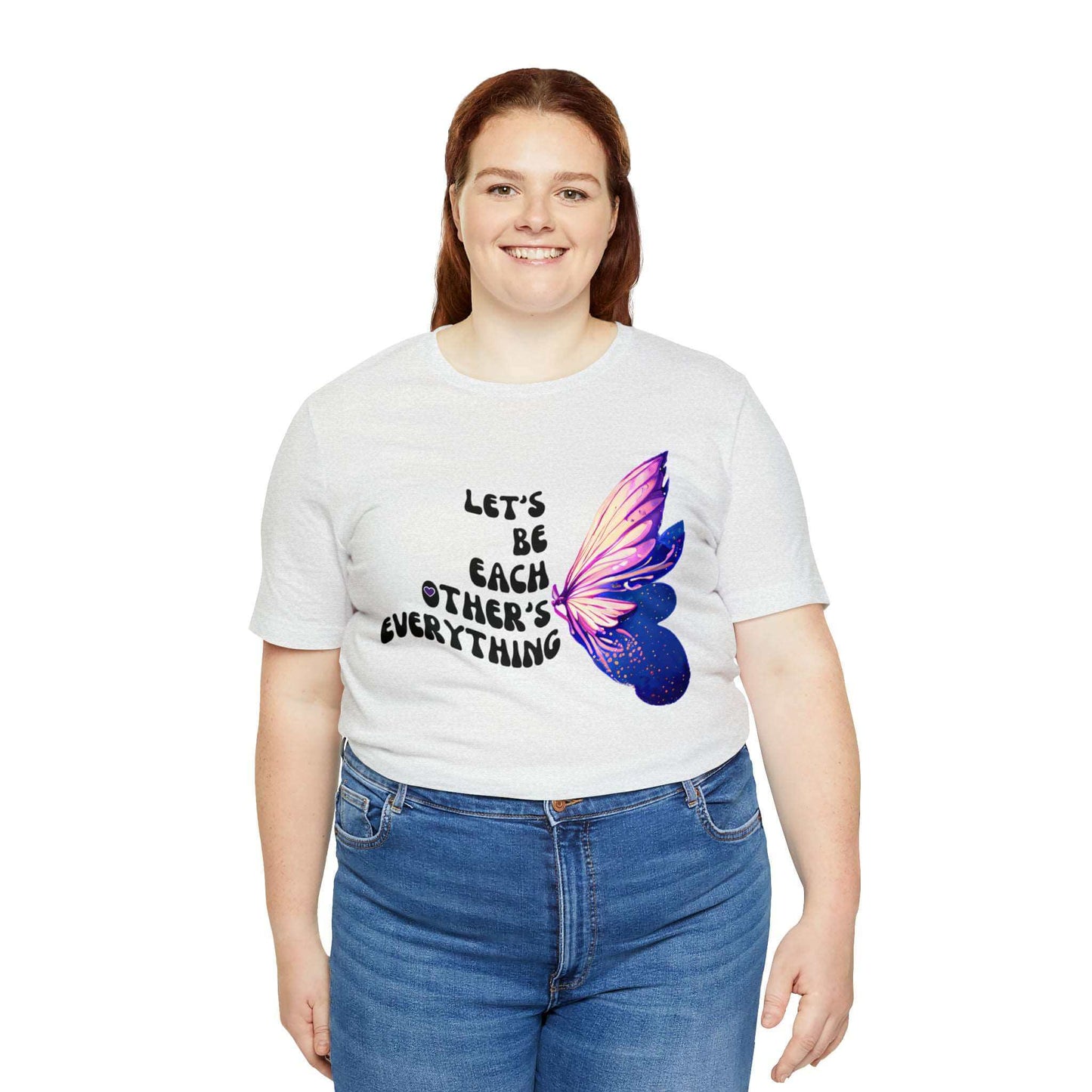 Beautiful Together Butterfly! - Jersey T-Shirt | Front and Back Printed Tee, Brand63