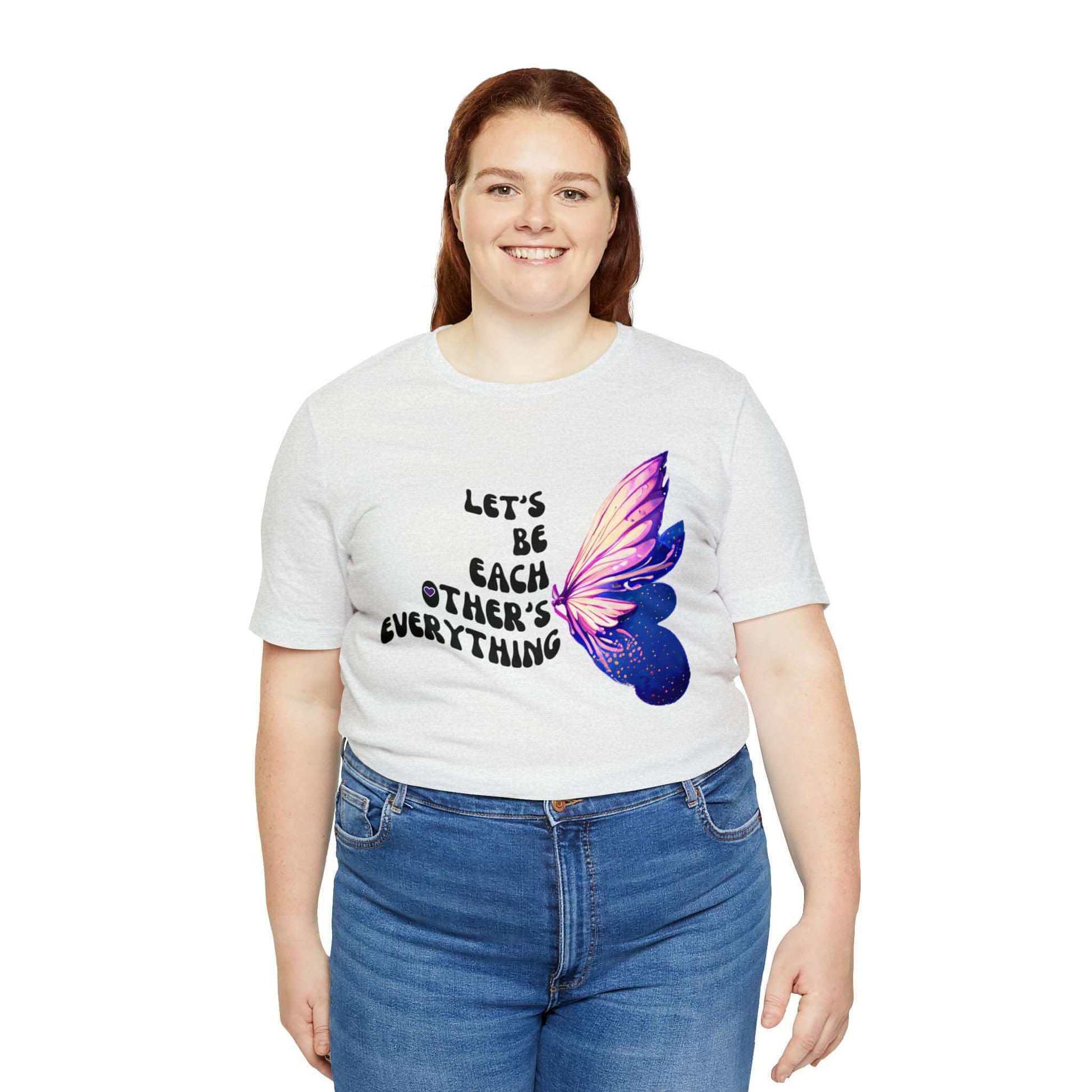 Beautiful Together Butterfly! - Jersey T-Shirt | Front and Back Printed Tee, Brand63