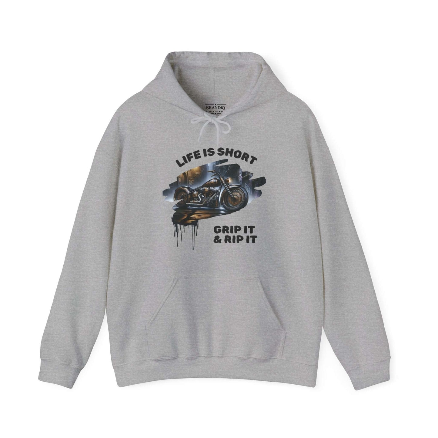 Biker Hoodie | Road-Ready "Grip It & Rip It" | Ride in Style & Comfort!, Brand63
