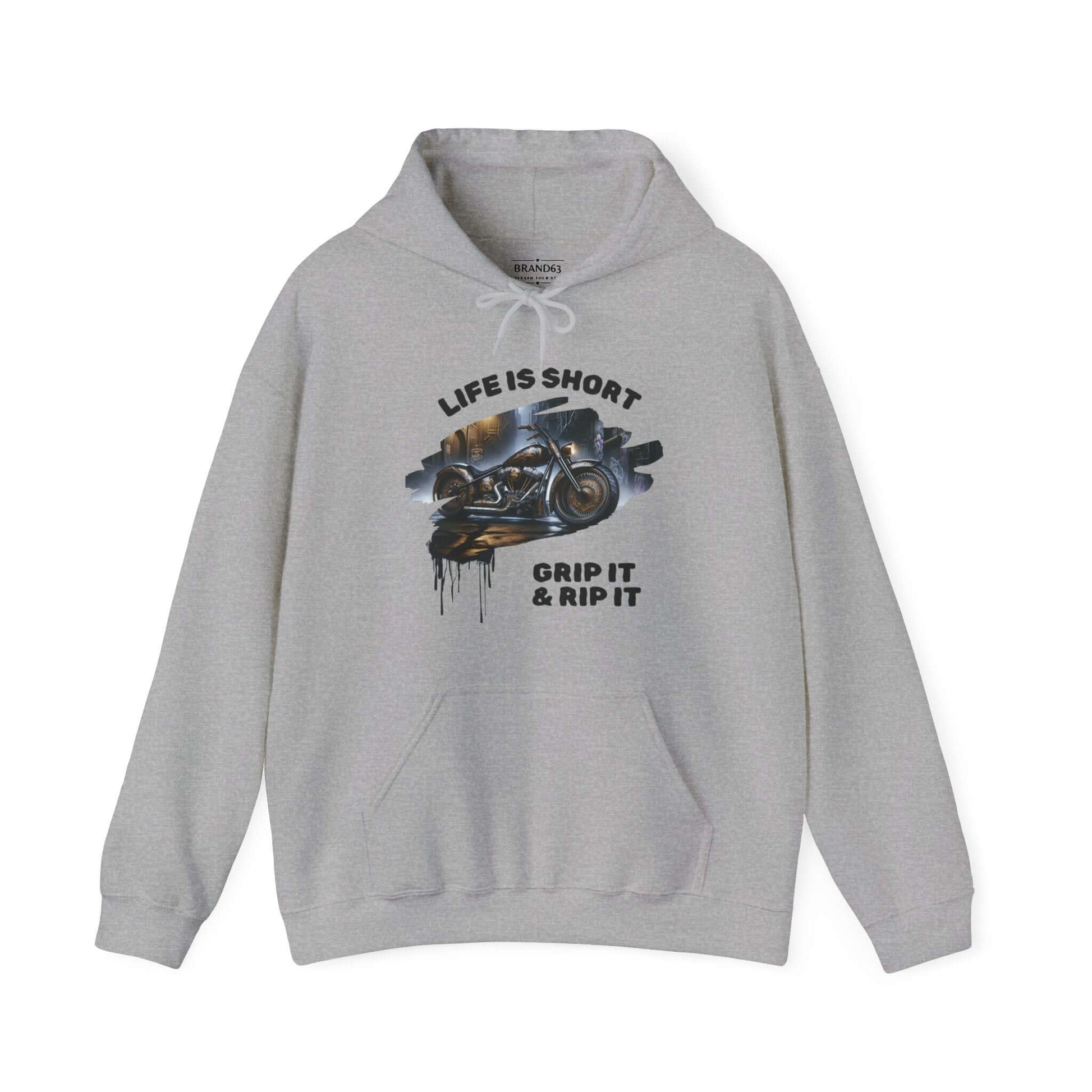 Biker Hoodie | Road-Ready "Grip It & Rip It" | Ride in Style & Comfort!, Brand63
