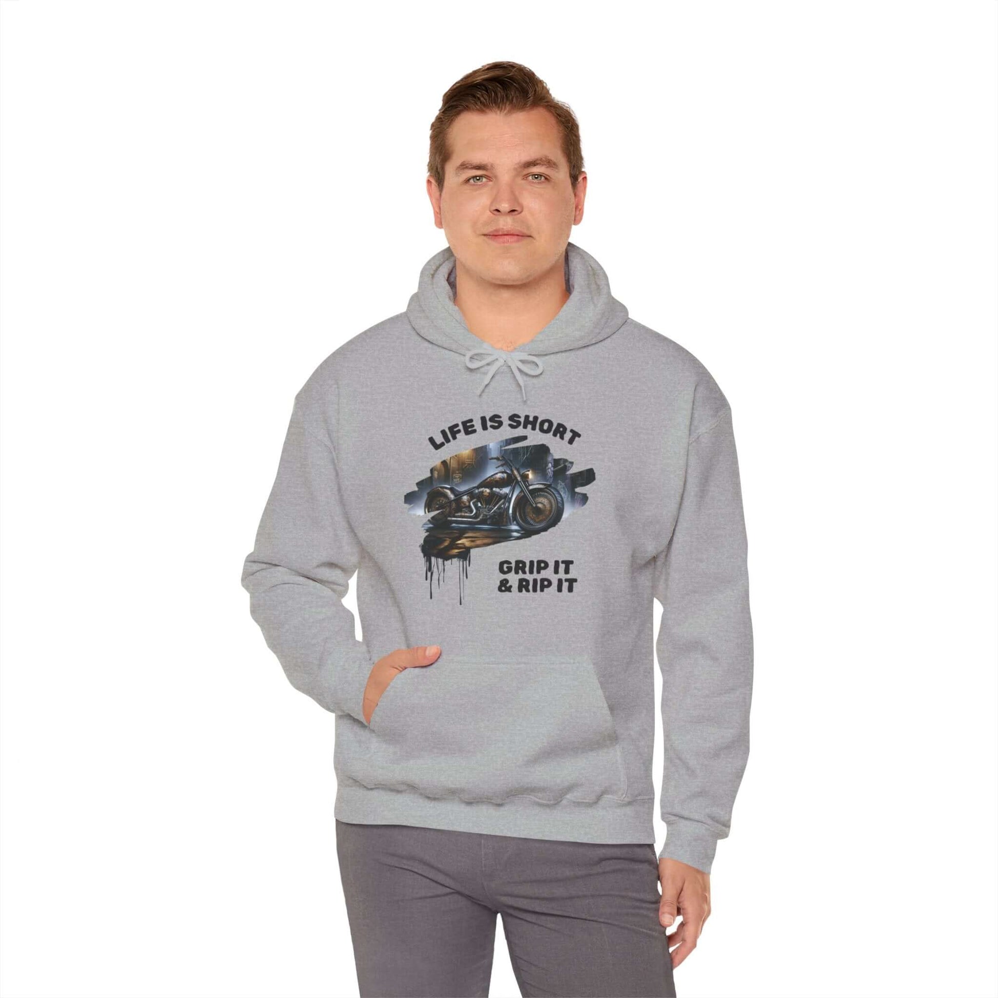 Biker Hoodie | Road-Ready "Grip It & Rip It" | Ride in Style & Comfort!, Brand63