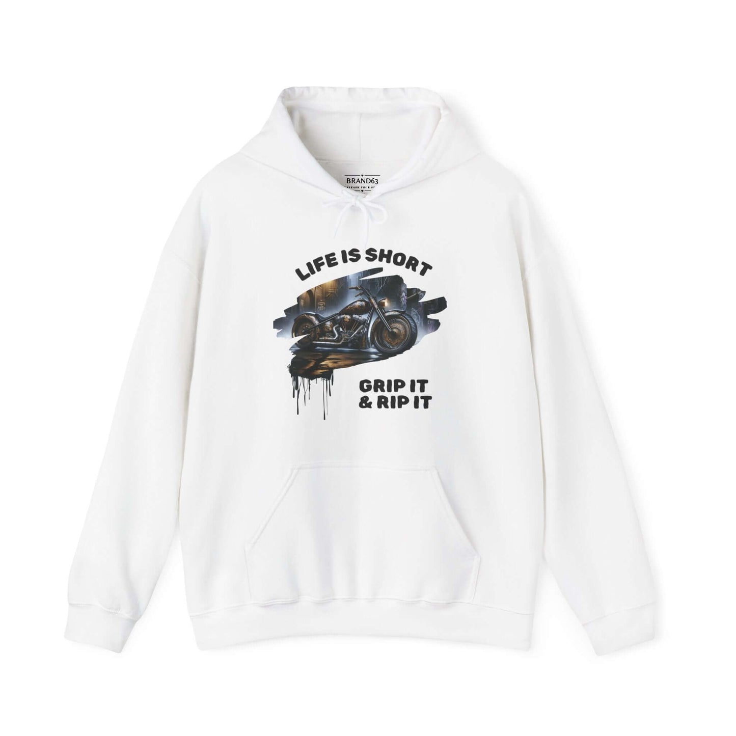 Biker Hoodie | Road-Ready "Grip It & Rip It" | Ride in Style & Comfort!, Brand63