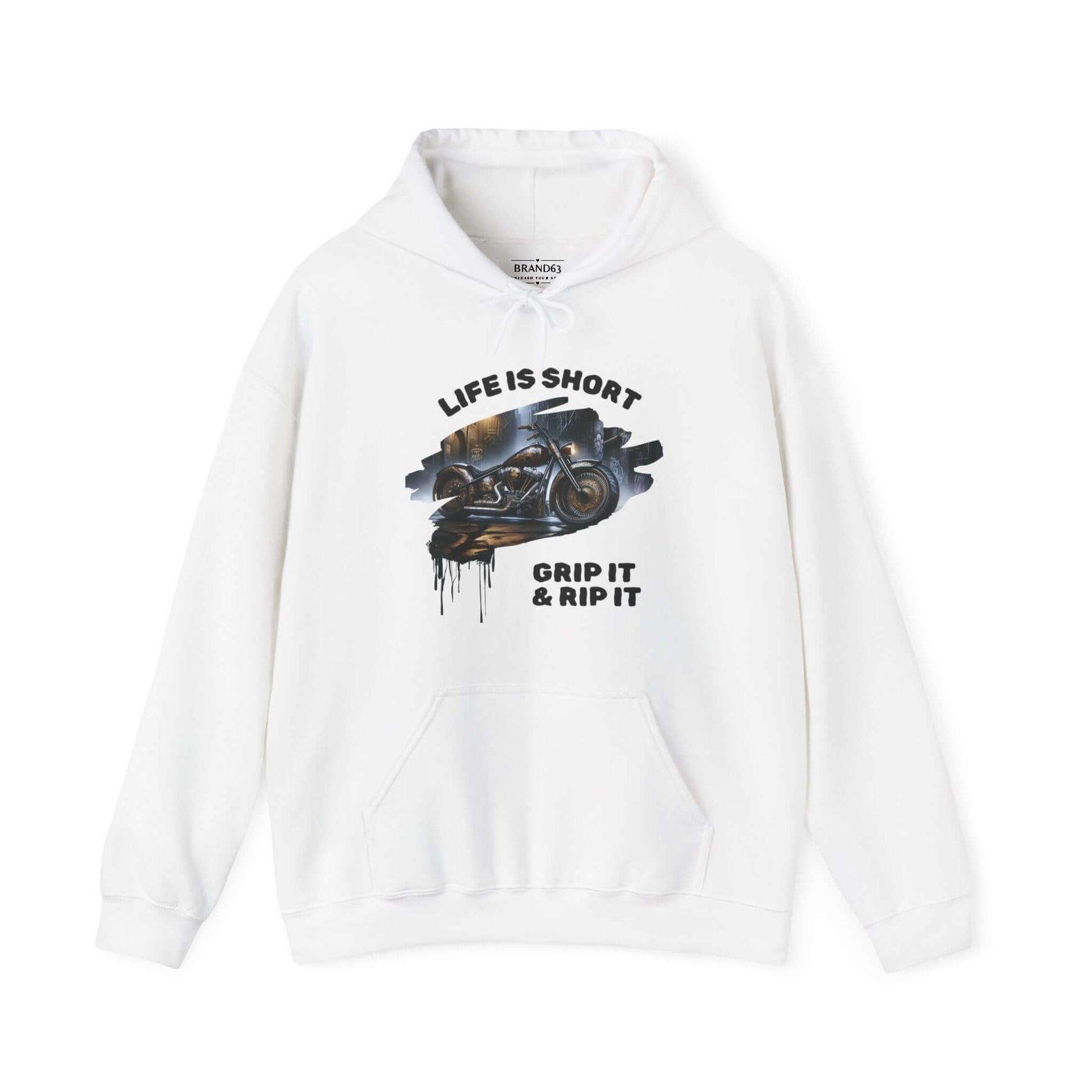 Biker Hoodie | Road-Ready "Grip It & Rip It" | Ride in Style & Comfort!, Brand63