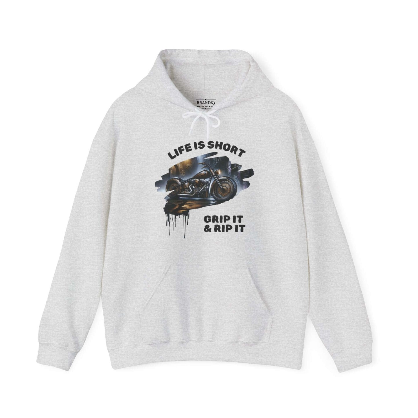 Biker Hoodie | Road-Ready "Grip It & Rip It" | Ride in Style & Comfort!, Brand63