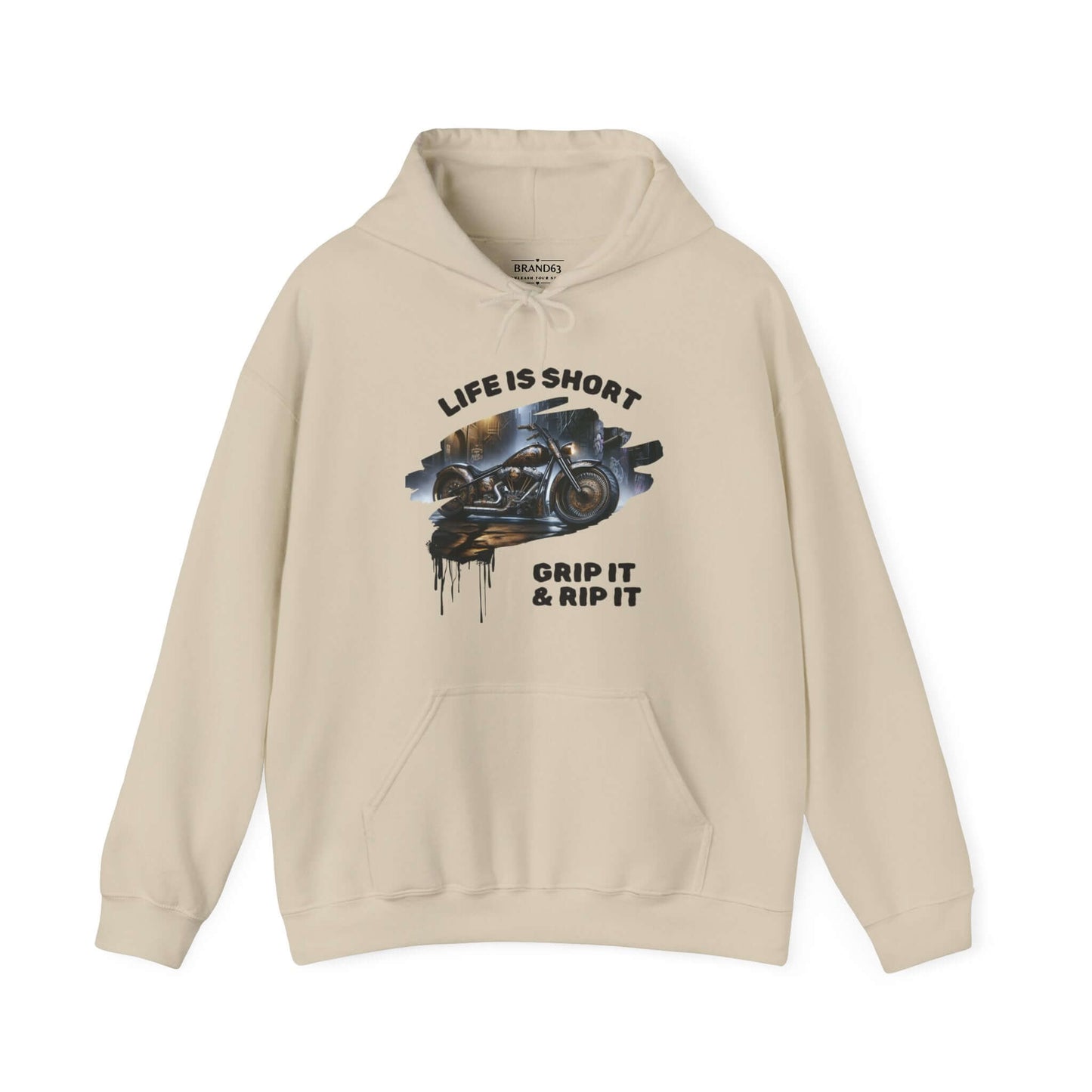 Biker Hoodie | Road-Ready "Grip It & Rip It" | Ride in Style & Comfort!, Brand63