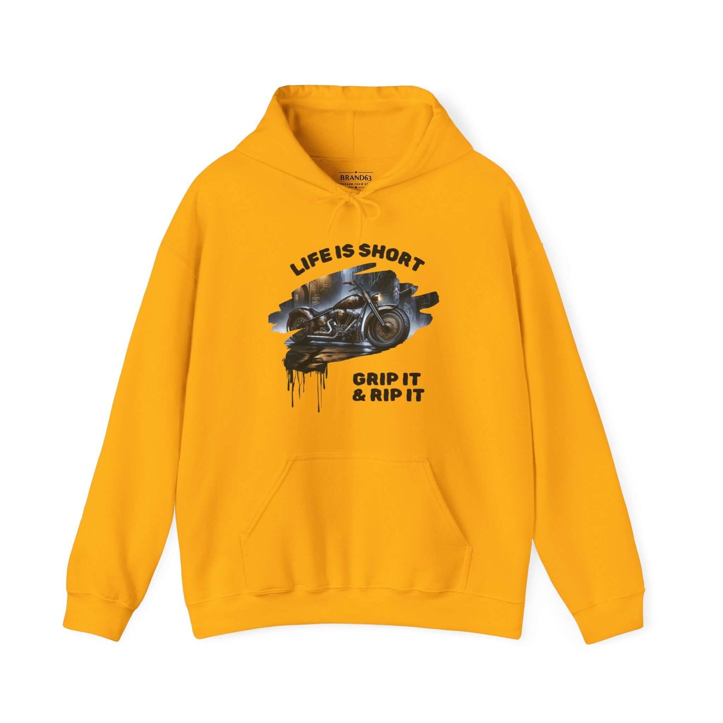 Biker Hoodie | Road-Ready "Grip It & Rip It" | Ride in Style & Comfort!, Brand63