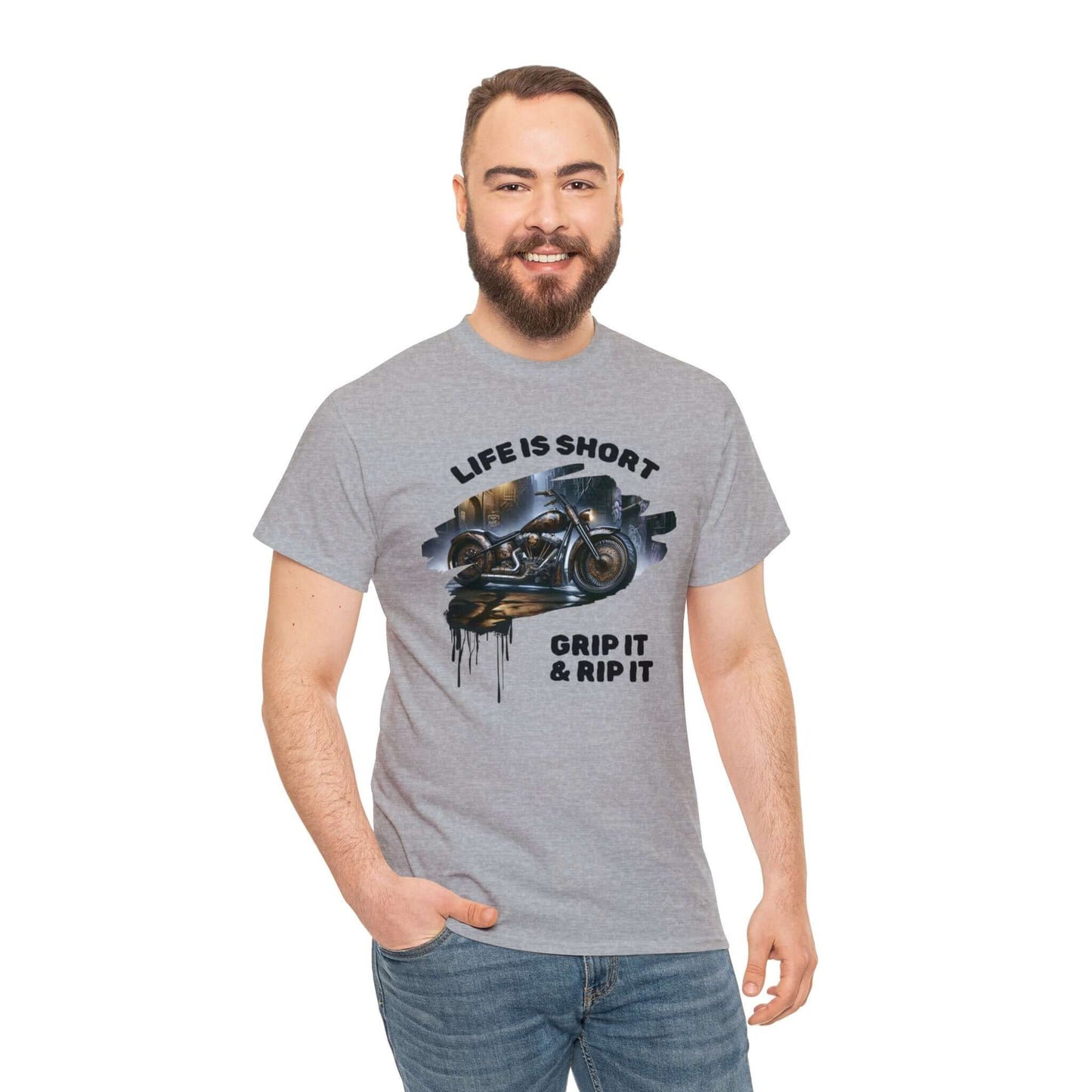 Biker T-shirt | Thrill-Seeker's Choice: "Grip It & Rip It" | Unleash Your Road Spirit, Brand63
