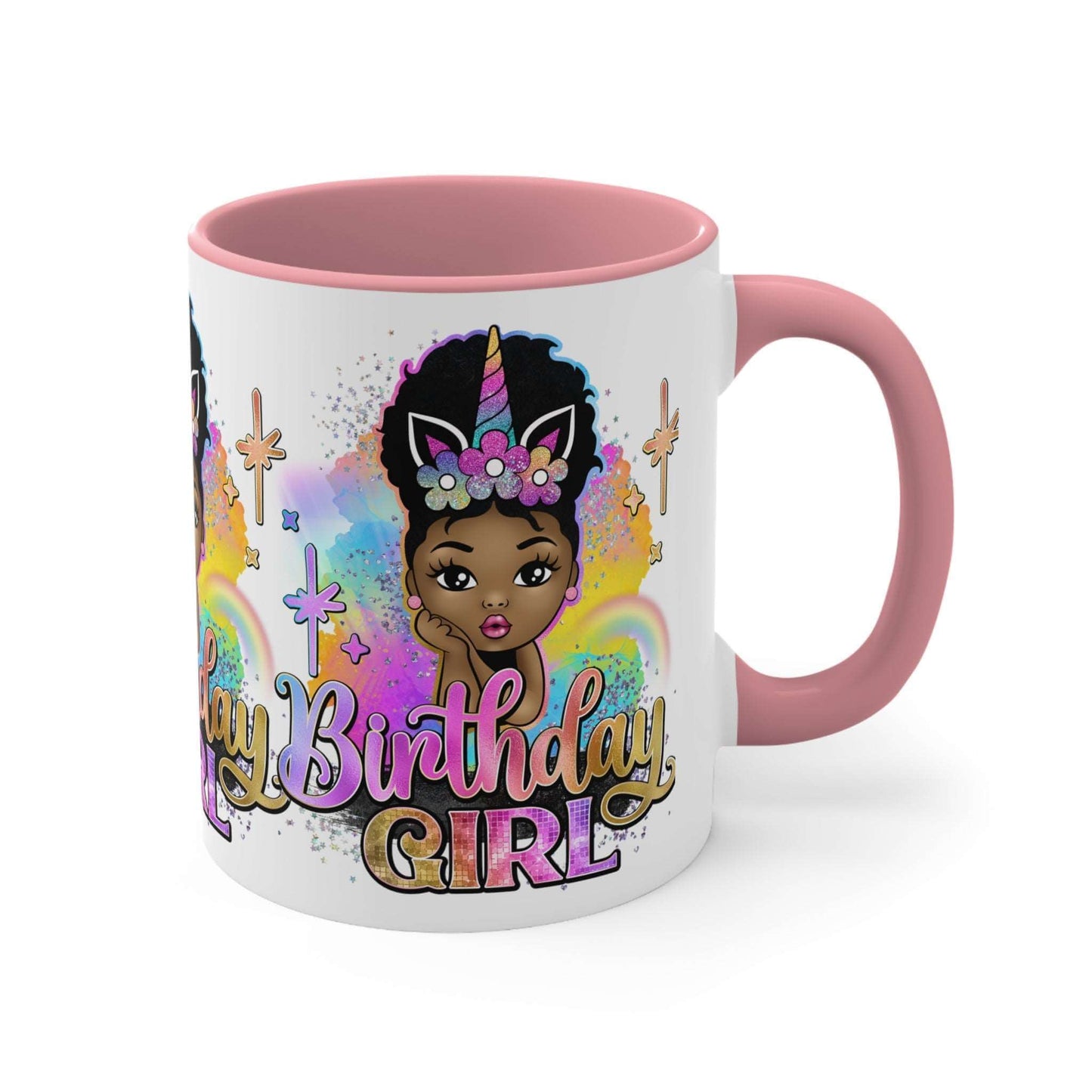 Birthday Girl Ceramic Mug - Black Girl Coffee Cup, Brand63
