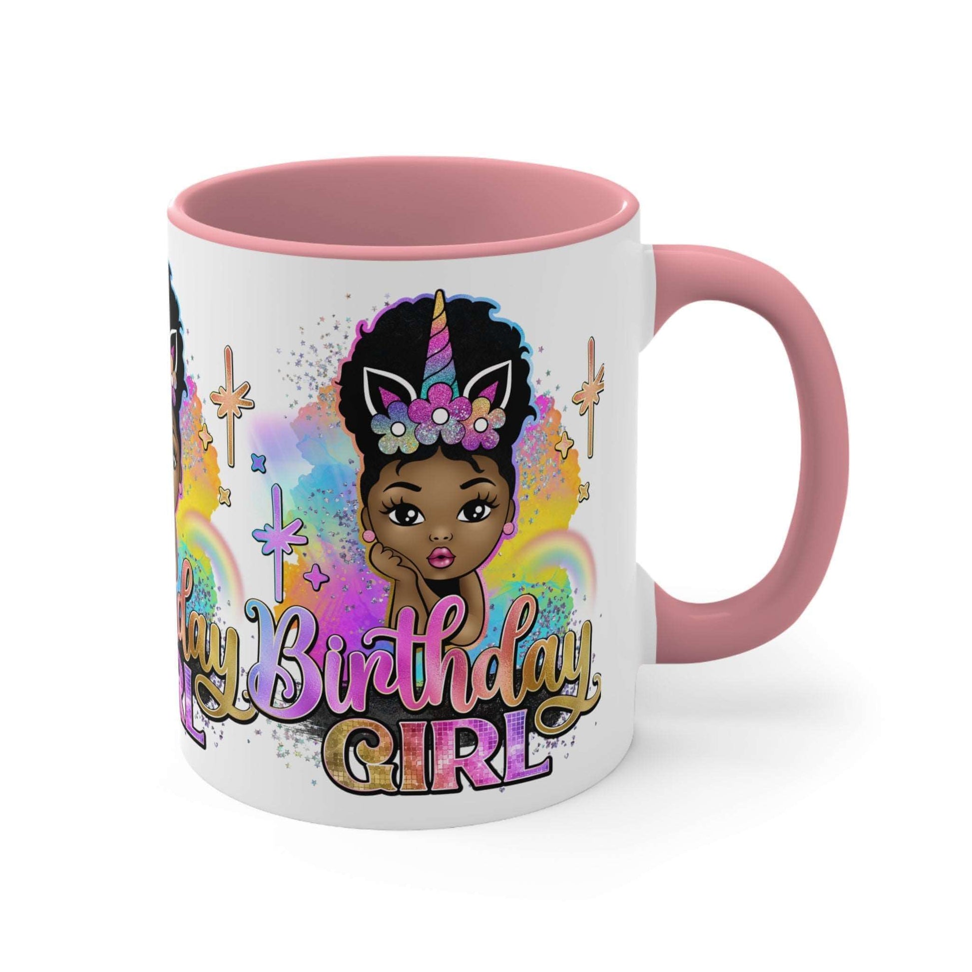 Birthday Girl Ceramic Mug - Black Girl Coffee Cup, Brand63