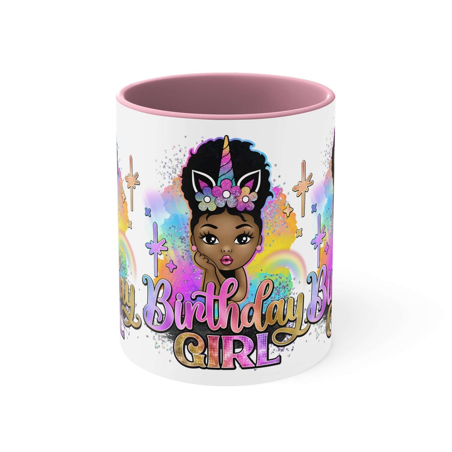 Birthday Girl Ceramic Mug - Black Girl Coffee Cup, Brand63