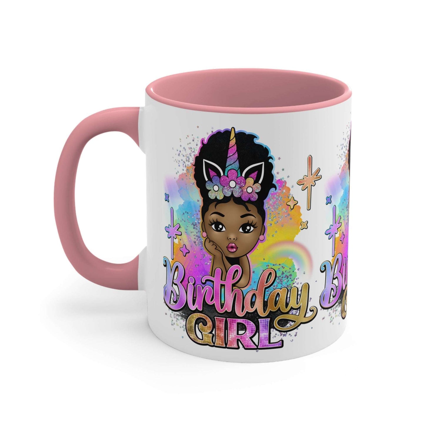 Birthday Girl Ceramic Mug - Black Girl Coffee Cup, Brand63