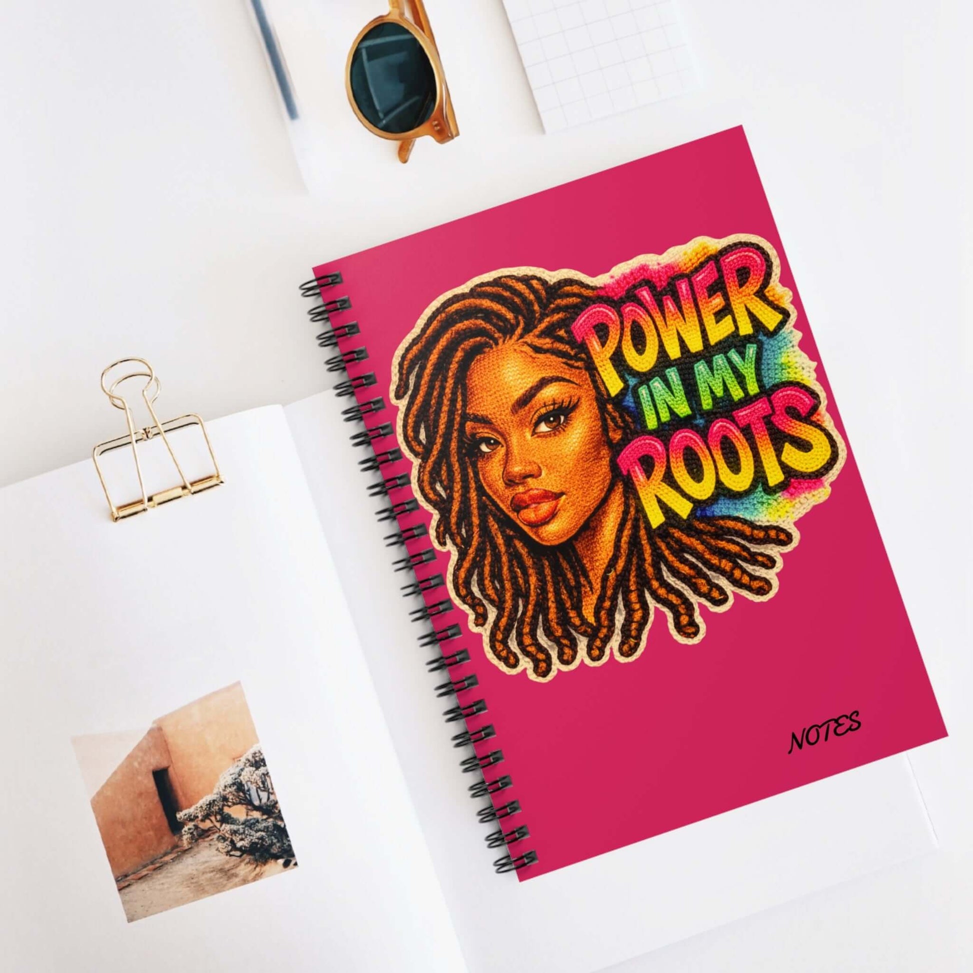 Black Girl Power Premium Spiral Notebook Journal, Brand63