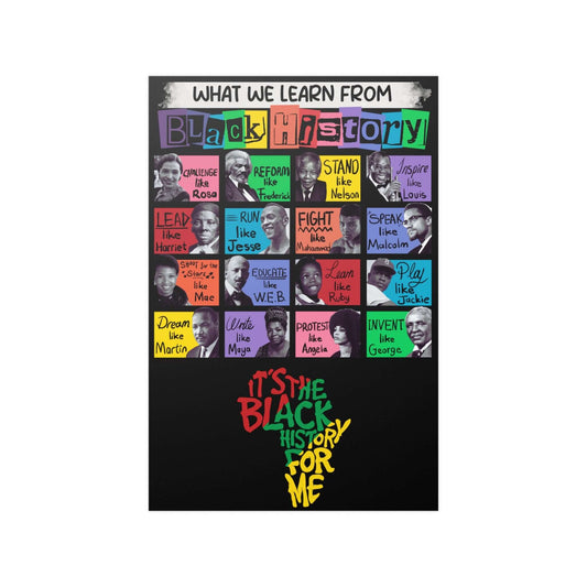 Black History Heritage Iconic Poster | Famous Black Icons Poster For Classroom, Hallways, Dorm-rooms, Bedrooms and much more, Brand63