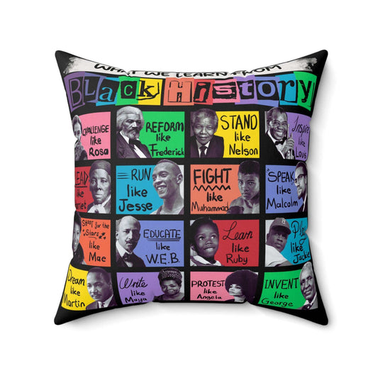 Black History Icons Pillow | Black Heritage Accent Pillow, Brand63