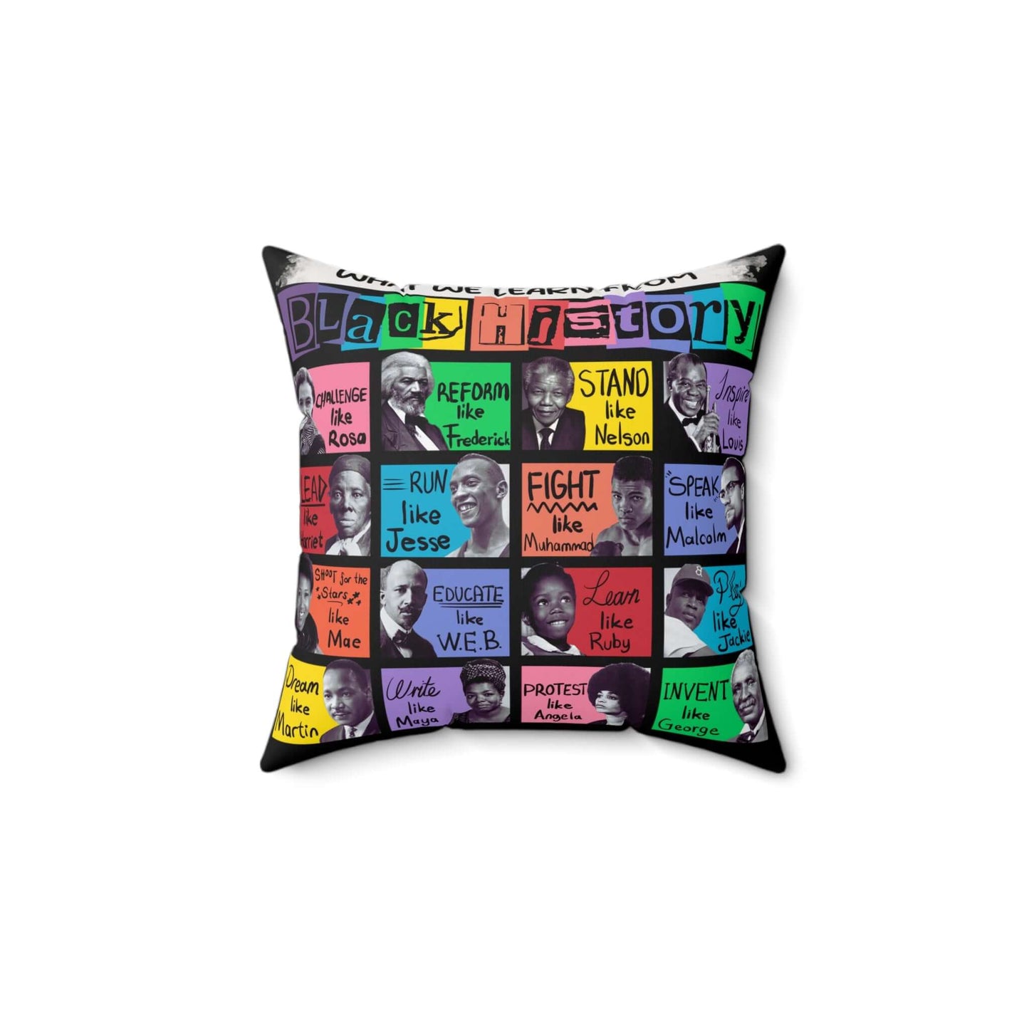 Black History Icons Pillow, Brand63