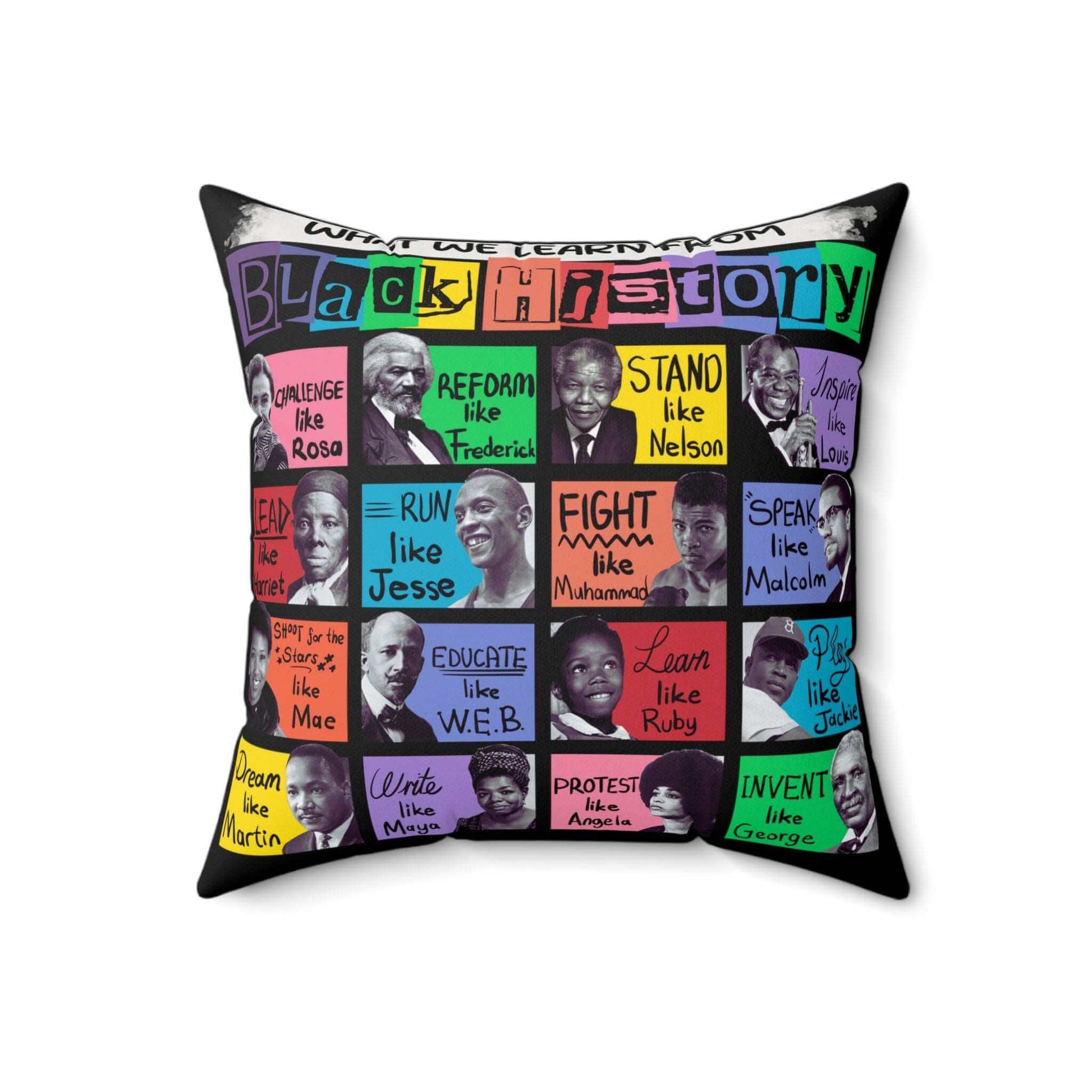 Black History Icons Pillow, Brand63