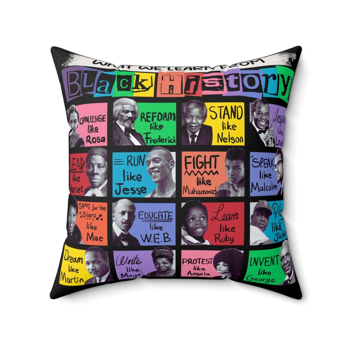 Black History Icons Pillow, Brand63