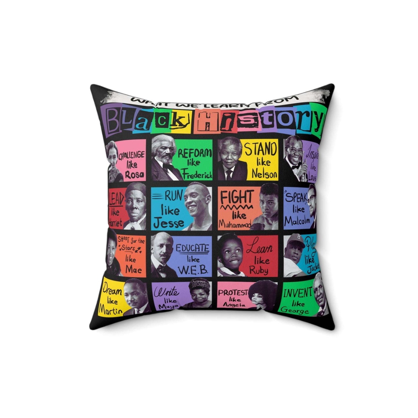 Black History Icons Pillow, Brand63