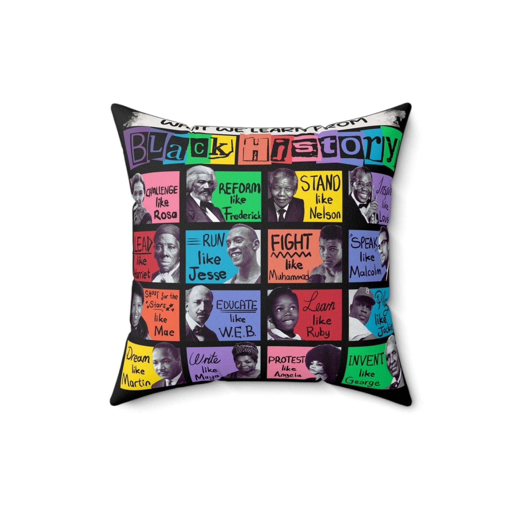 Black History Icons Pillow, Brand63
