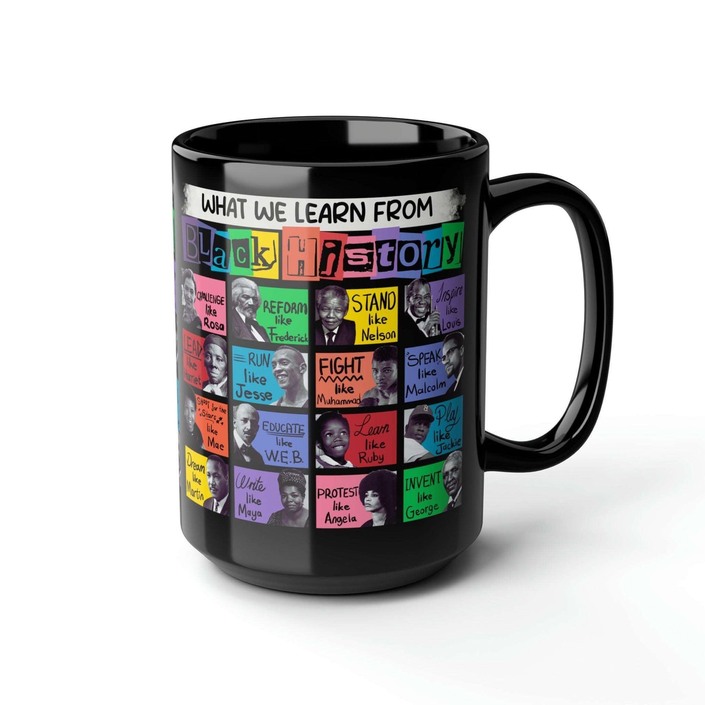 Black History Legacy Iconic Coffee Mug | Famous Black Icons, Brand63
