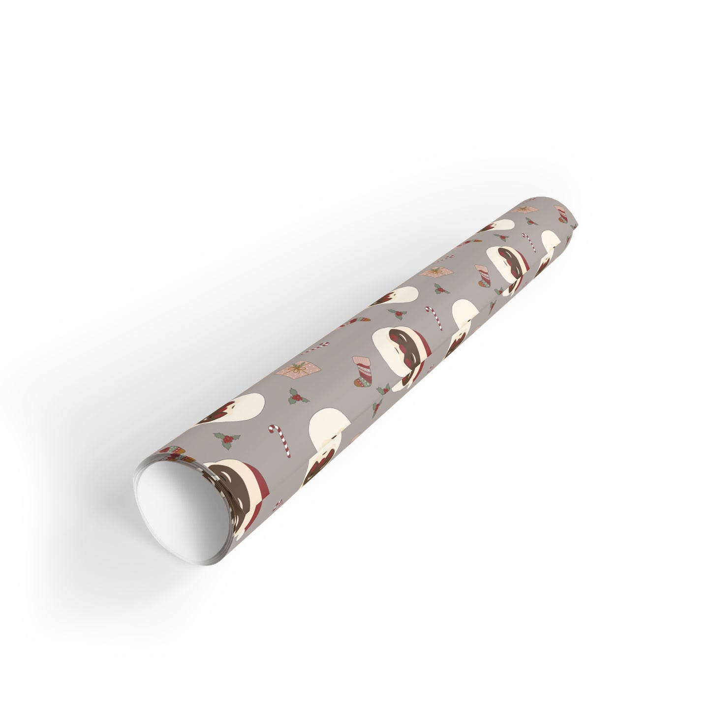 Black Santa Christmas Wrapping Paper, Brand63