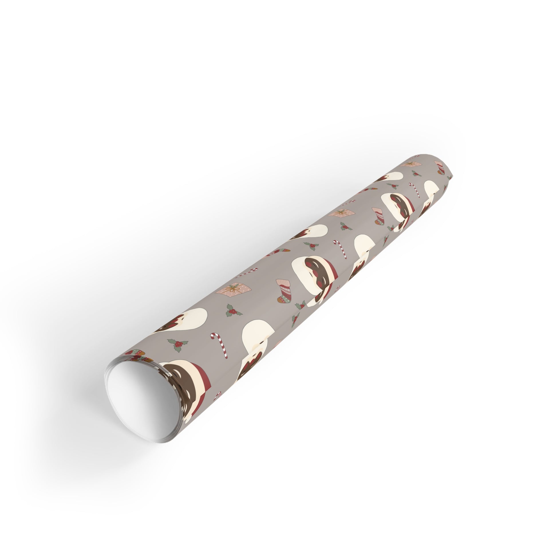 Black Santa Christmas Wrapping Paper, Brand63