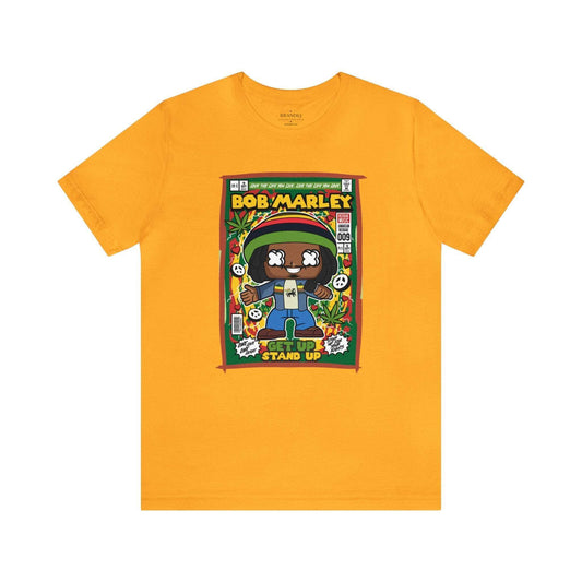 Bob Marley Retro Comic Book-Pop Art Graphic T-shirt, Brand63