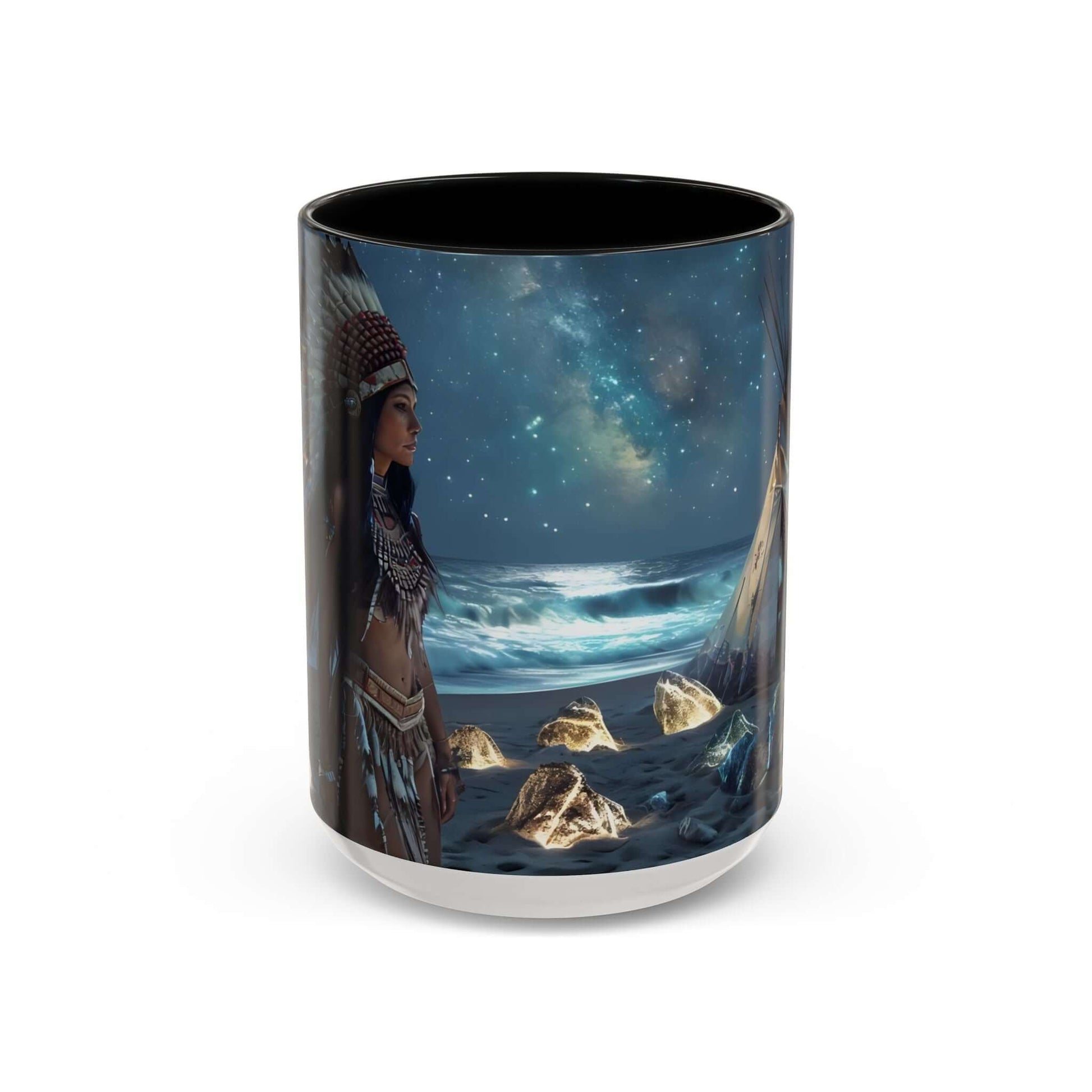 Bohemian Native American Dreamscape Accent Coffee Mug, Brand63
