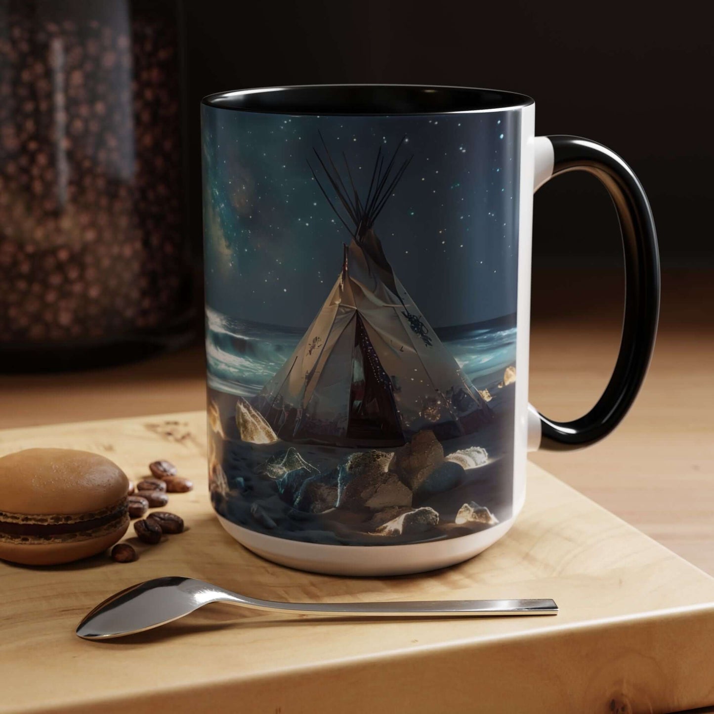 Bohemian Native American Dreamscape Accent Coffee Mug, Brand63