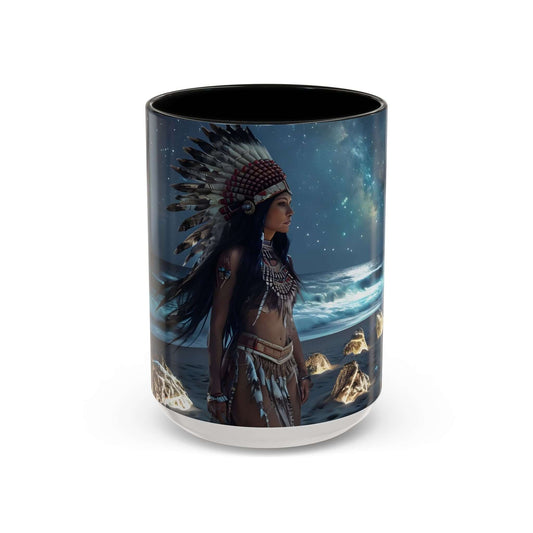 Bohemian Native American Dreamscape Accent Coffee Mug, Brand63