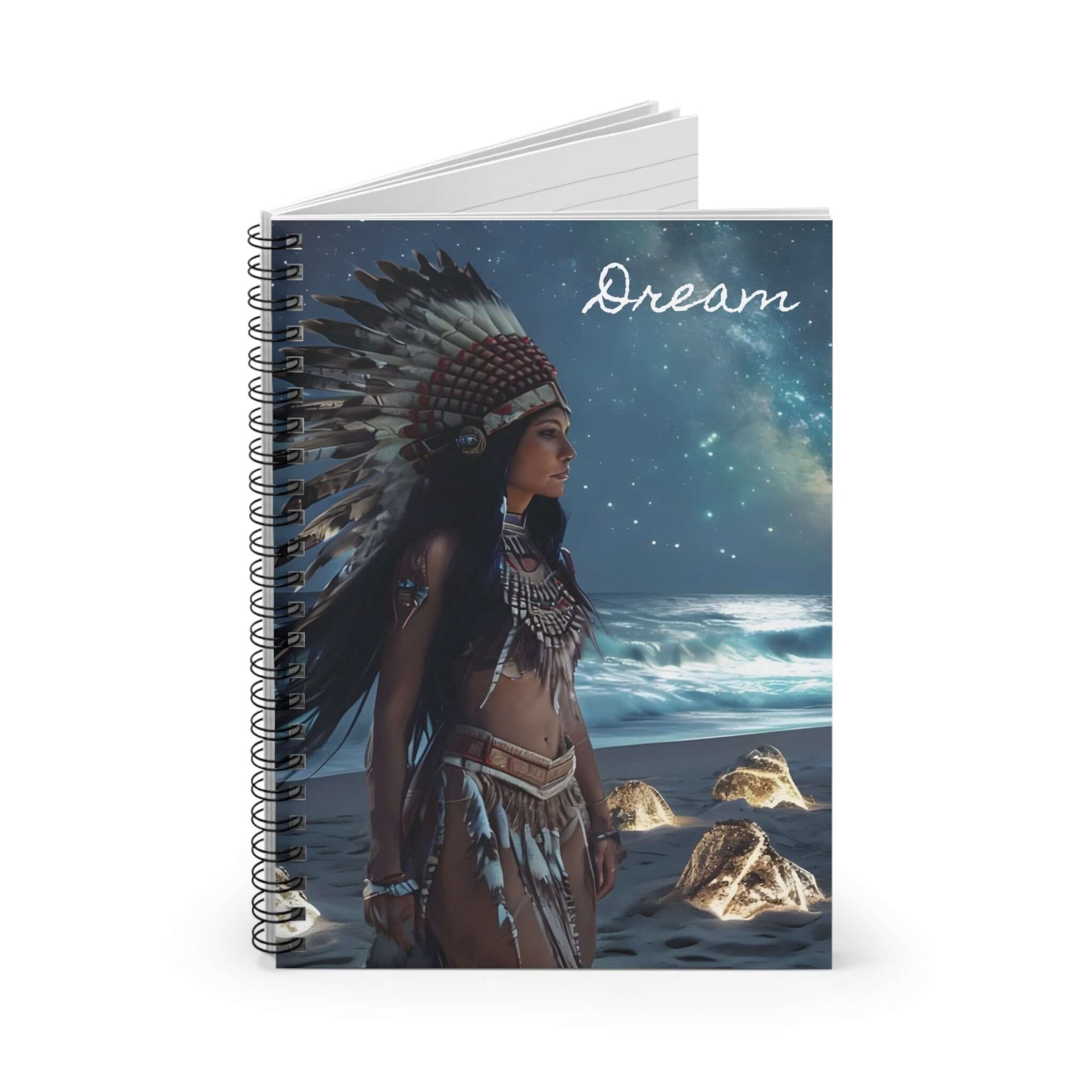 Bohemian Native American Dreamscape Notebook - Ruled Line, Brand63